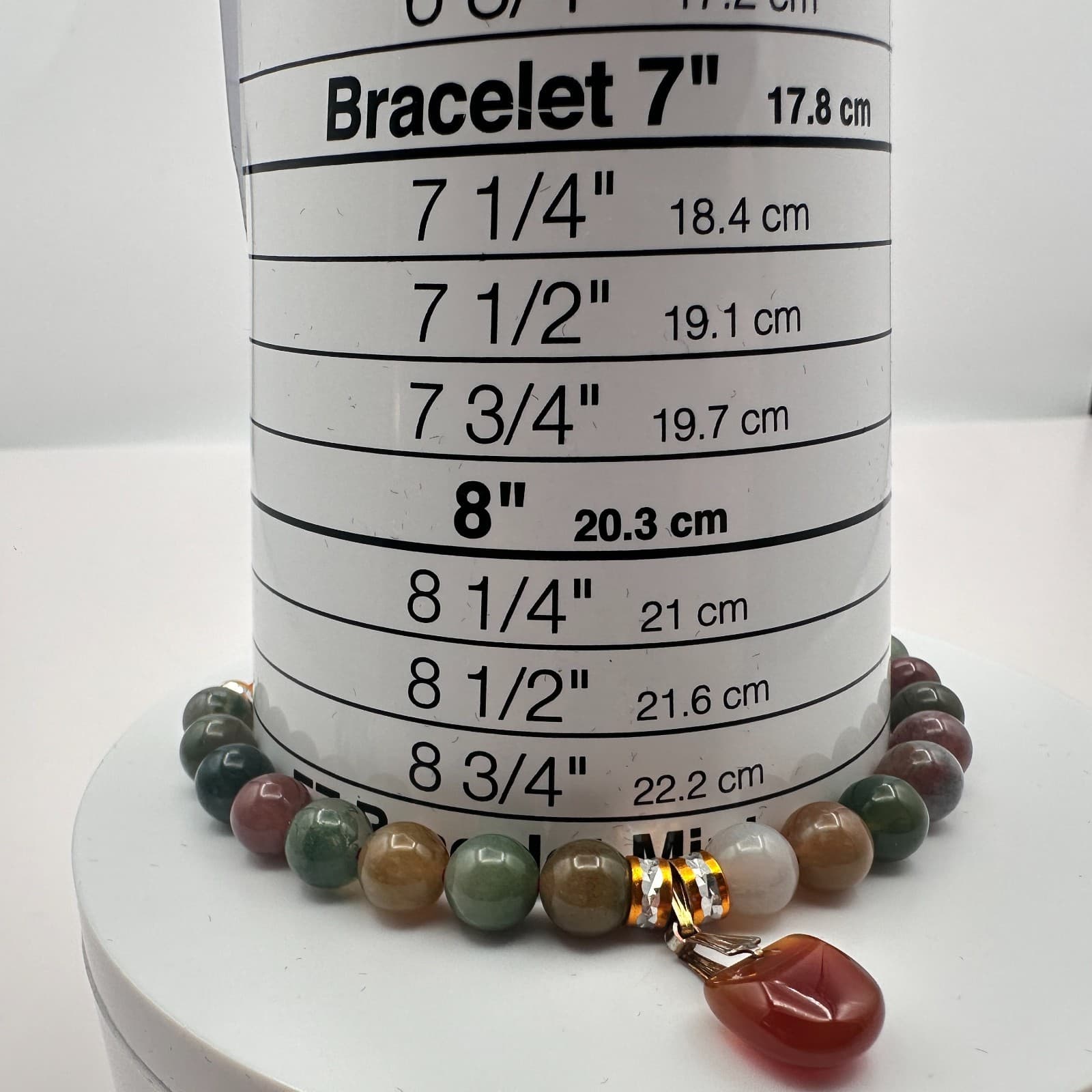 Vintage Y2K Beaded Red Cord Bracelet Boho Women's Classic Fashion Jewelry - Thumbnail 8