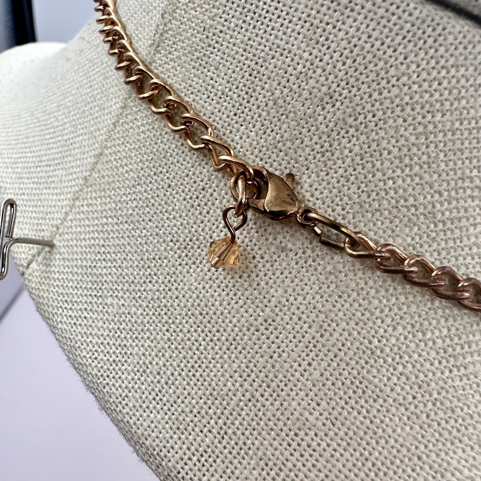 Vintage Y2K Womens Beaded Statement Necklace Iridescent Shell Accents Jewelry - Thumbnail 7