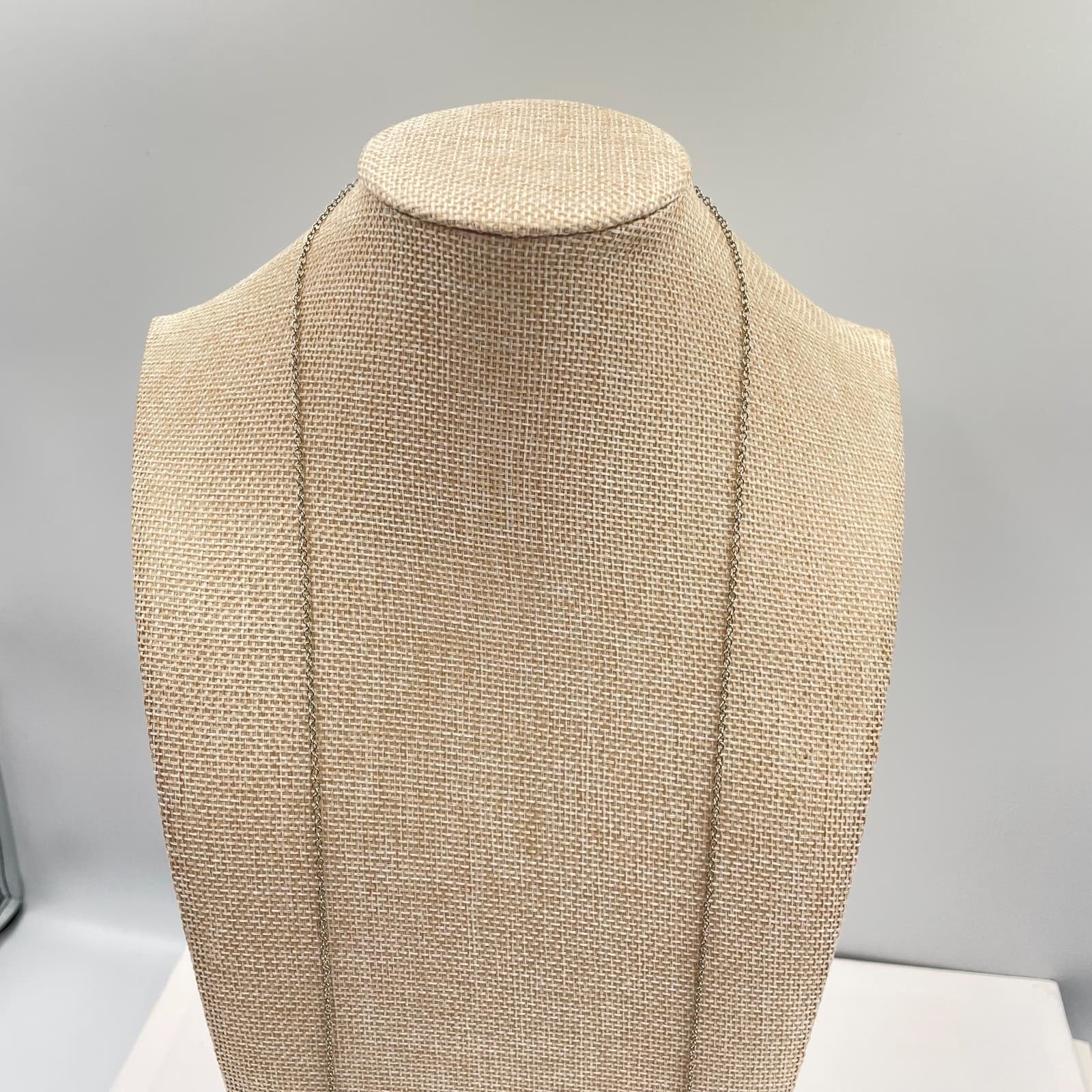 Baseball Forever Silver-Tone Round Chain Long Baseball Bat & Ball Charm Necklace - Image 1