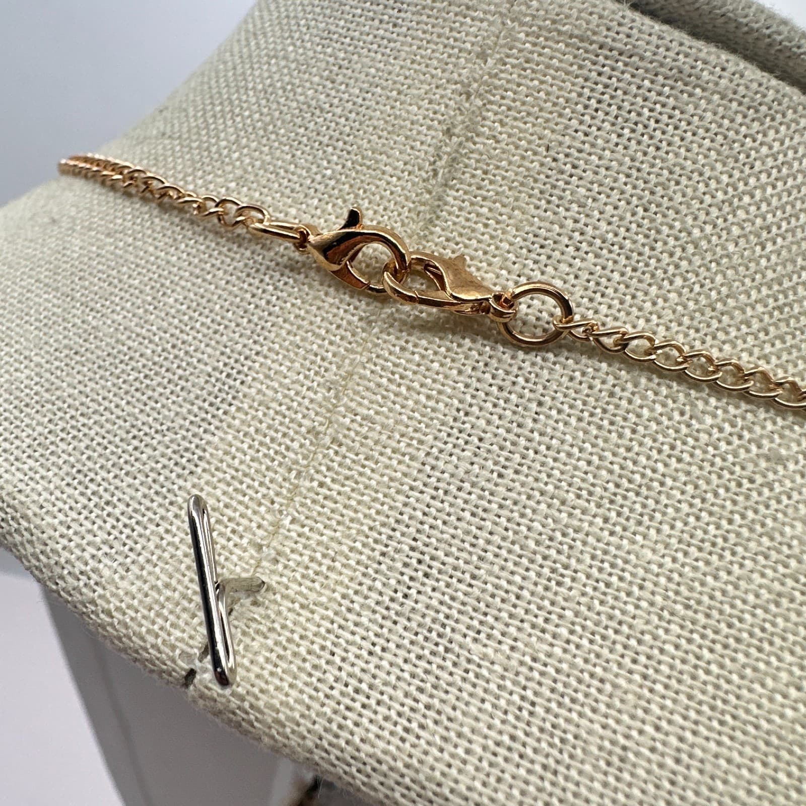 Vintage Y2K Gold Tone Textured Multi Ring Tassel Statement Necklace Jewelry - Thumbnail 3