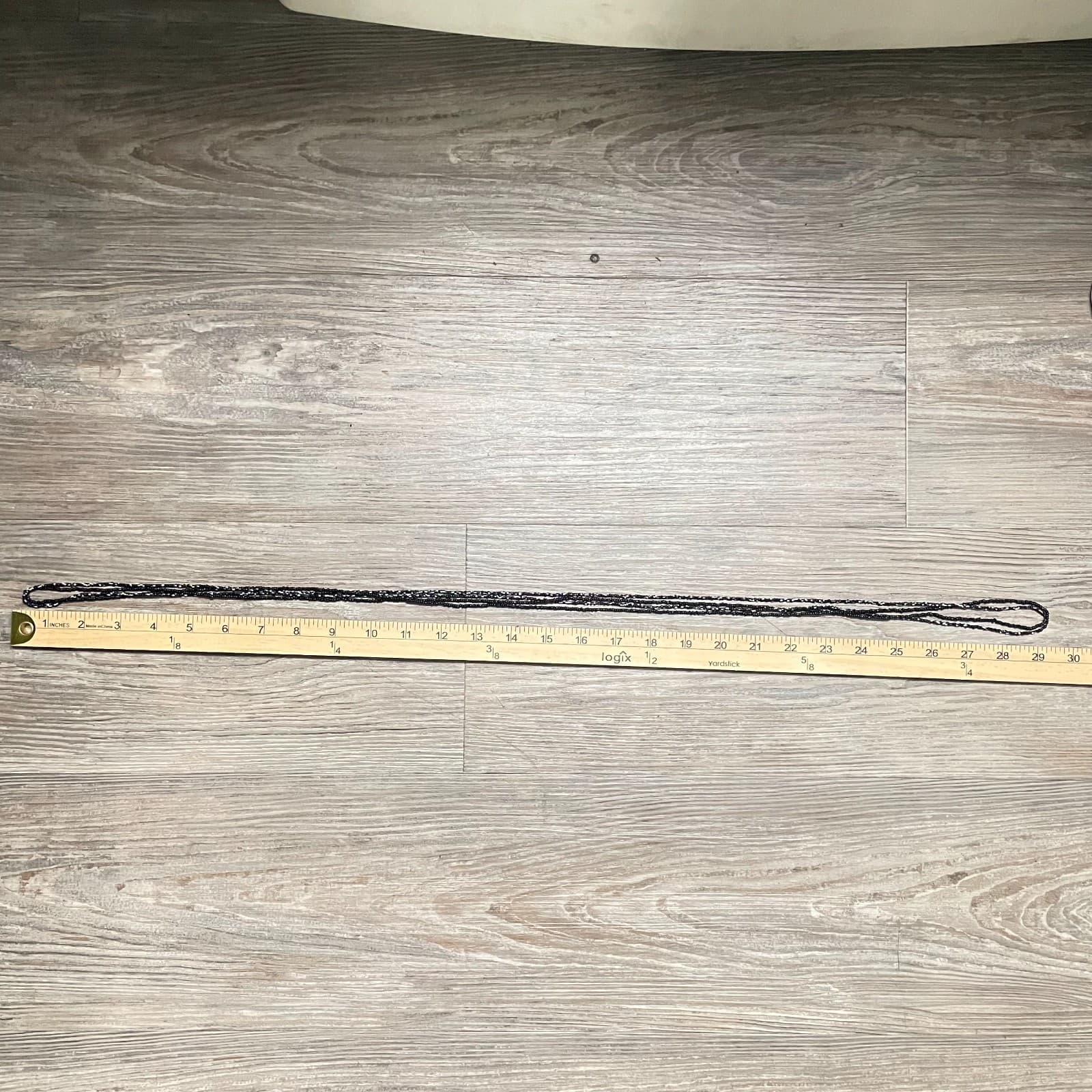 Bohemian Southwestern White Black Seed Beaded Multi-Stranded Opera Necklace - Thumbnail 7