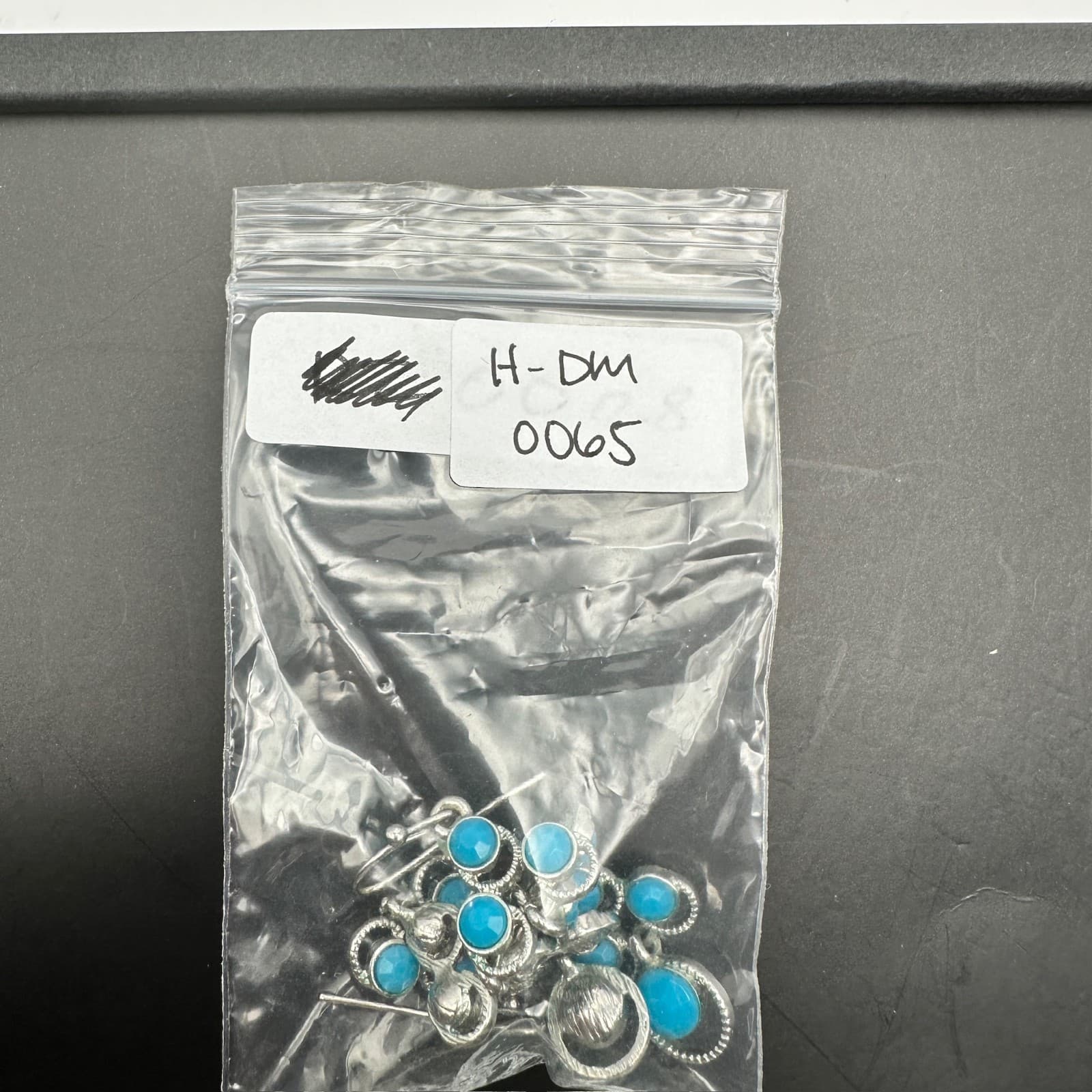 Vintage 90s Boho Silver Tone Turquoise Blue Beaded Tiered Dangle Drop Earrings - Thumbnail 8