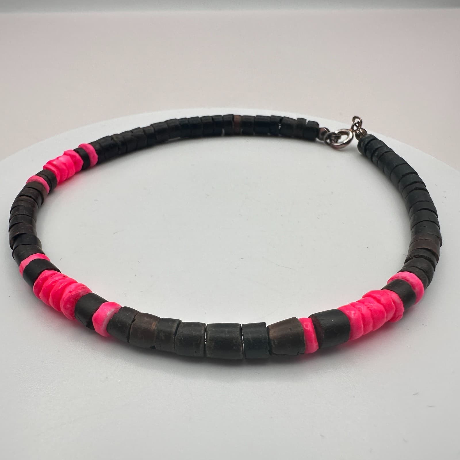 Vintage 90s Heishi Beaded Bracelet Boho Women's Classic Fashion Jewelry - Thumbnail 3