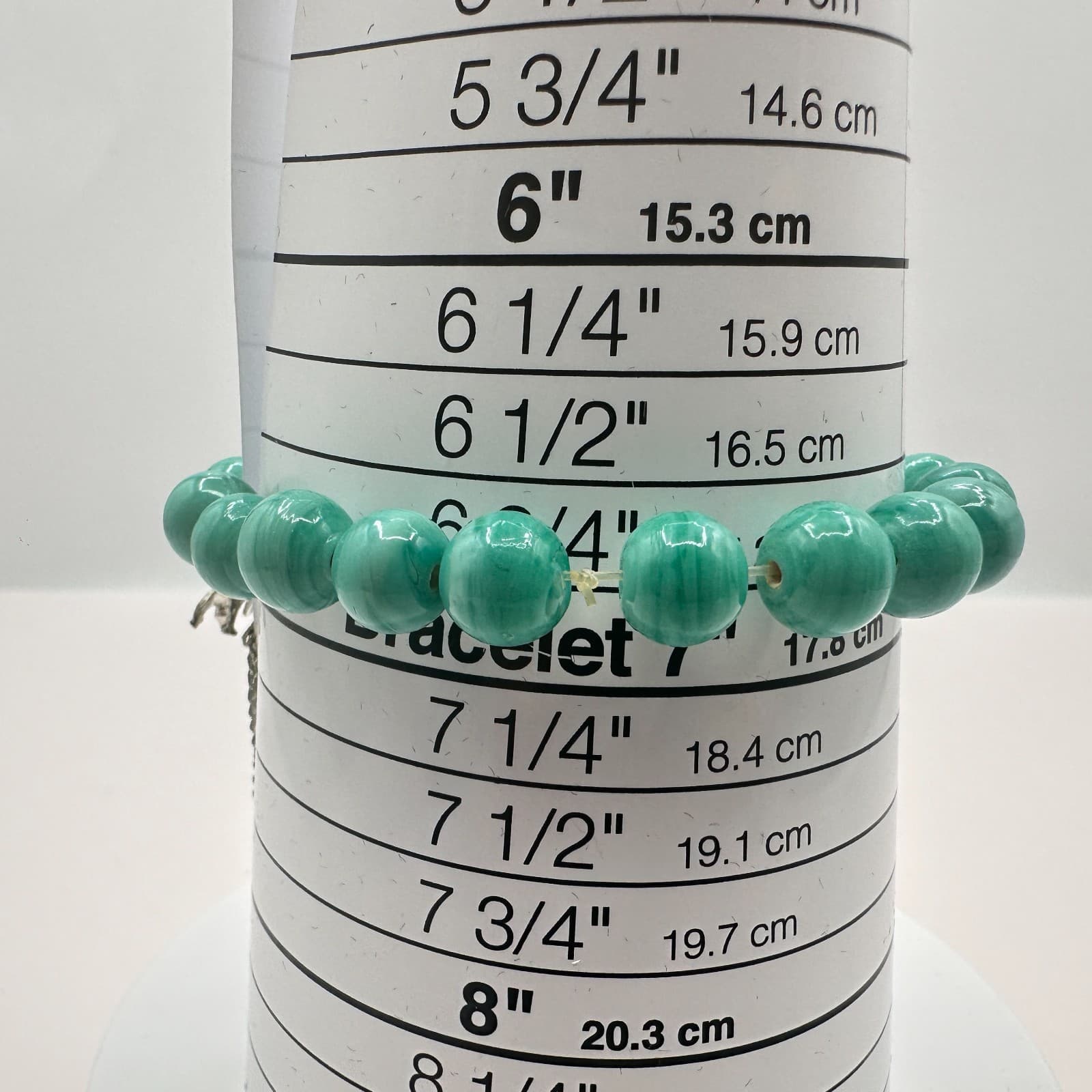 Vintage Y2K Silver Tone Elephant Tassel Beaded Bracelet Women's Classic Jewelry - Thumbnail 8