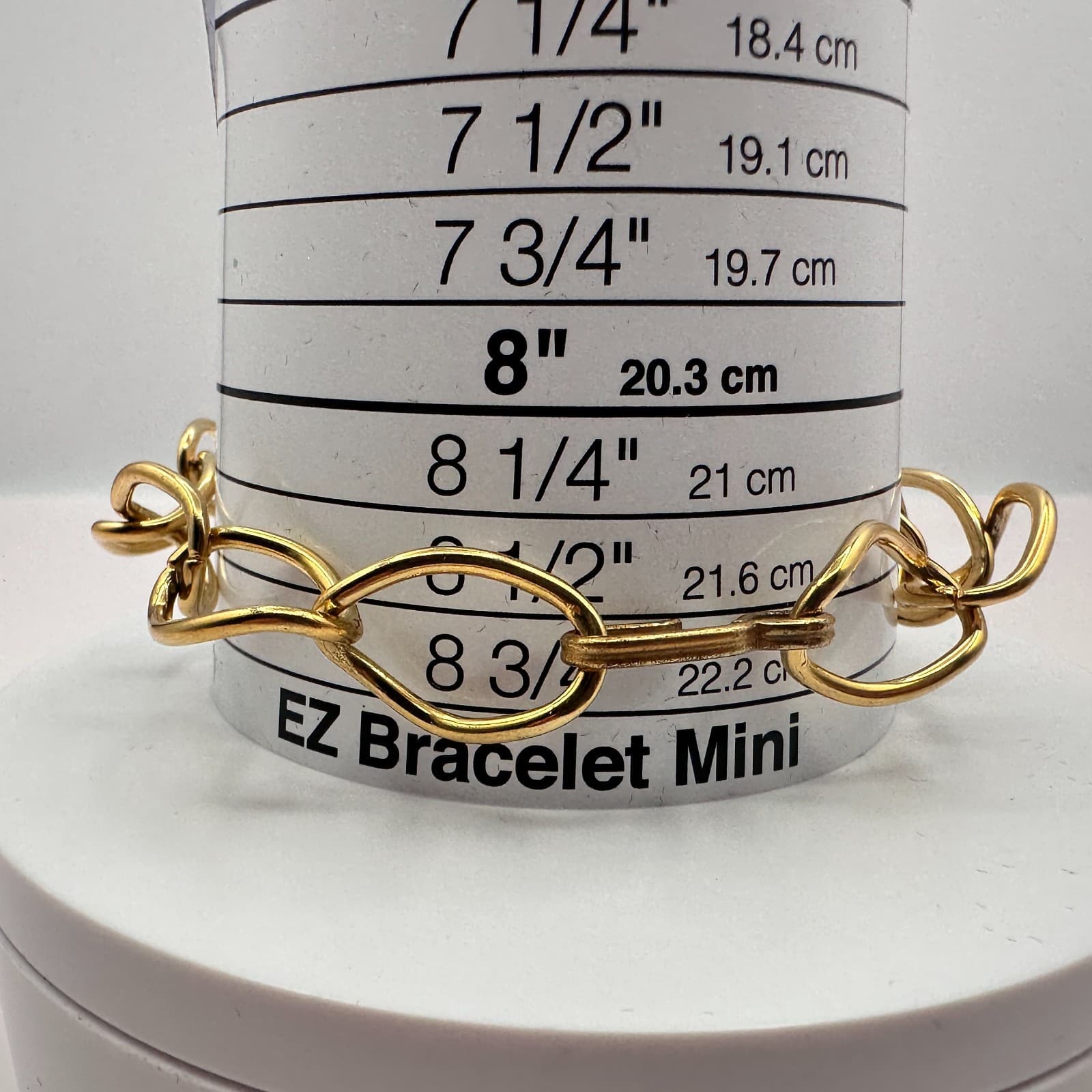 Vintage Y2K Gold Tone Organic Link Bracelet Retro Women's Classic Jewelry - Thumbnail 7