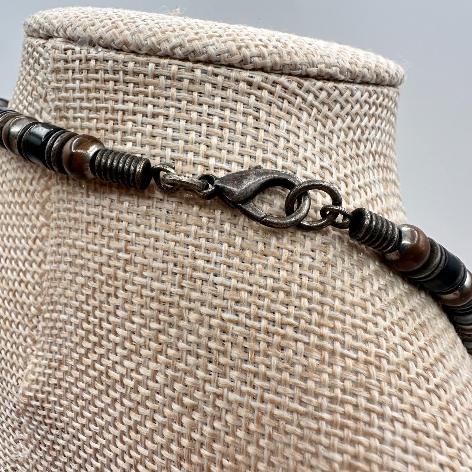 Vintage Y2K Silver Tone Beaded Necklace Boho Women's Classic Fashion Jewelry - Thumbnail 6