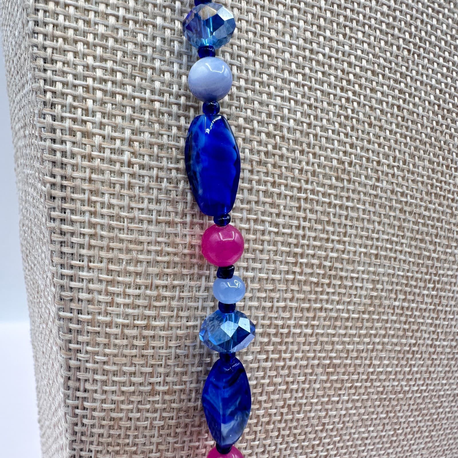 Vintage Y2K Beaded Statement Necklace Boho Women's Classic Fashion Jewelry - Thumbnail 7