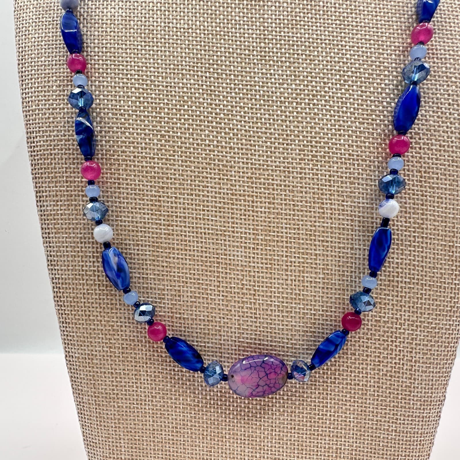 Vintage Y2K Beaded Statement Necklace Boho Women's Classic Fashion Jewelry - Thumbnail 6