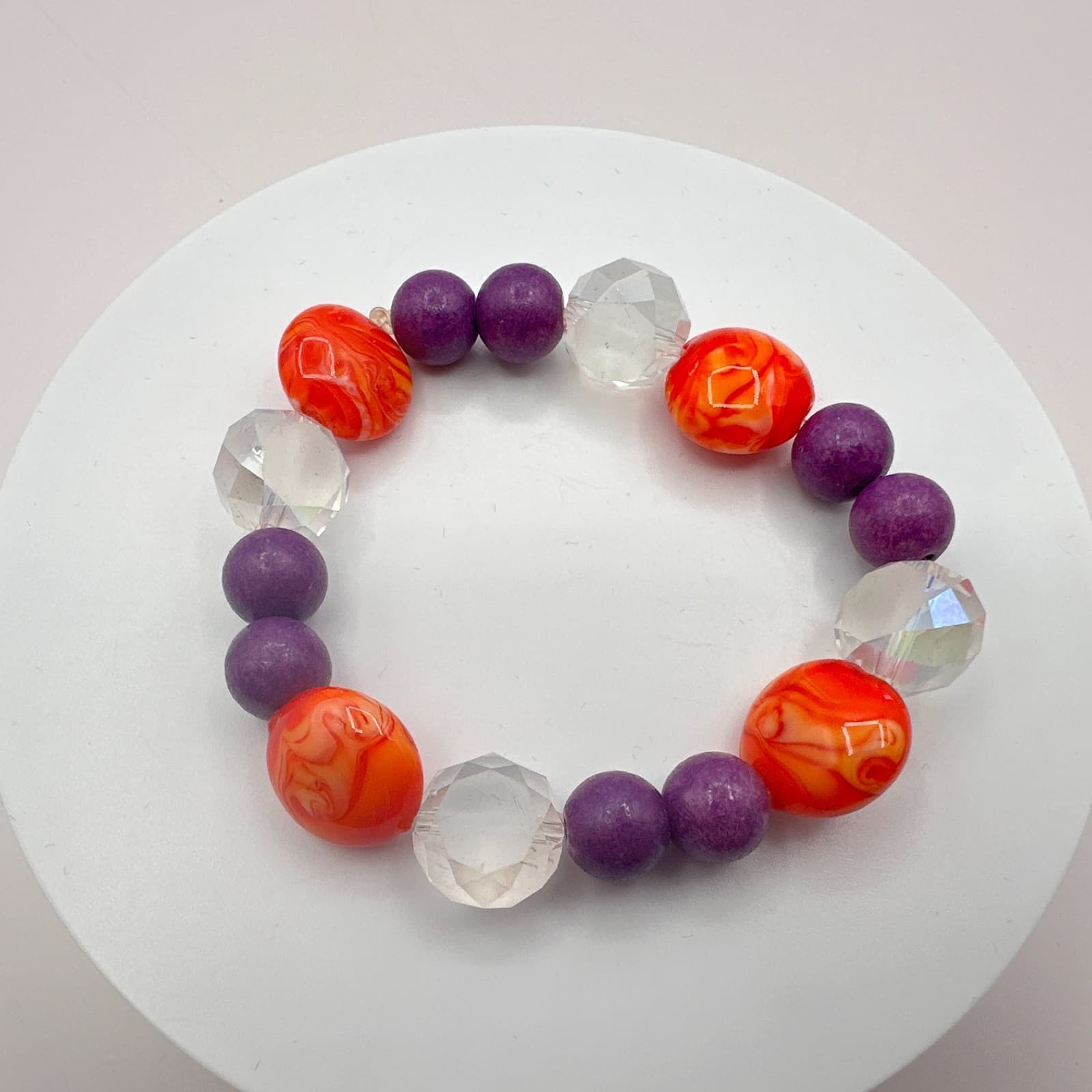 Vintage Y2K Swirl Stretch Beaded Bracelet Boho Women's Classic Fashion Jewelry - Thumbnail 3