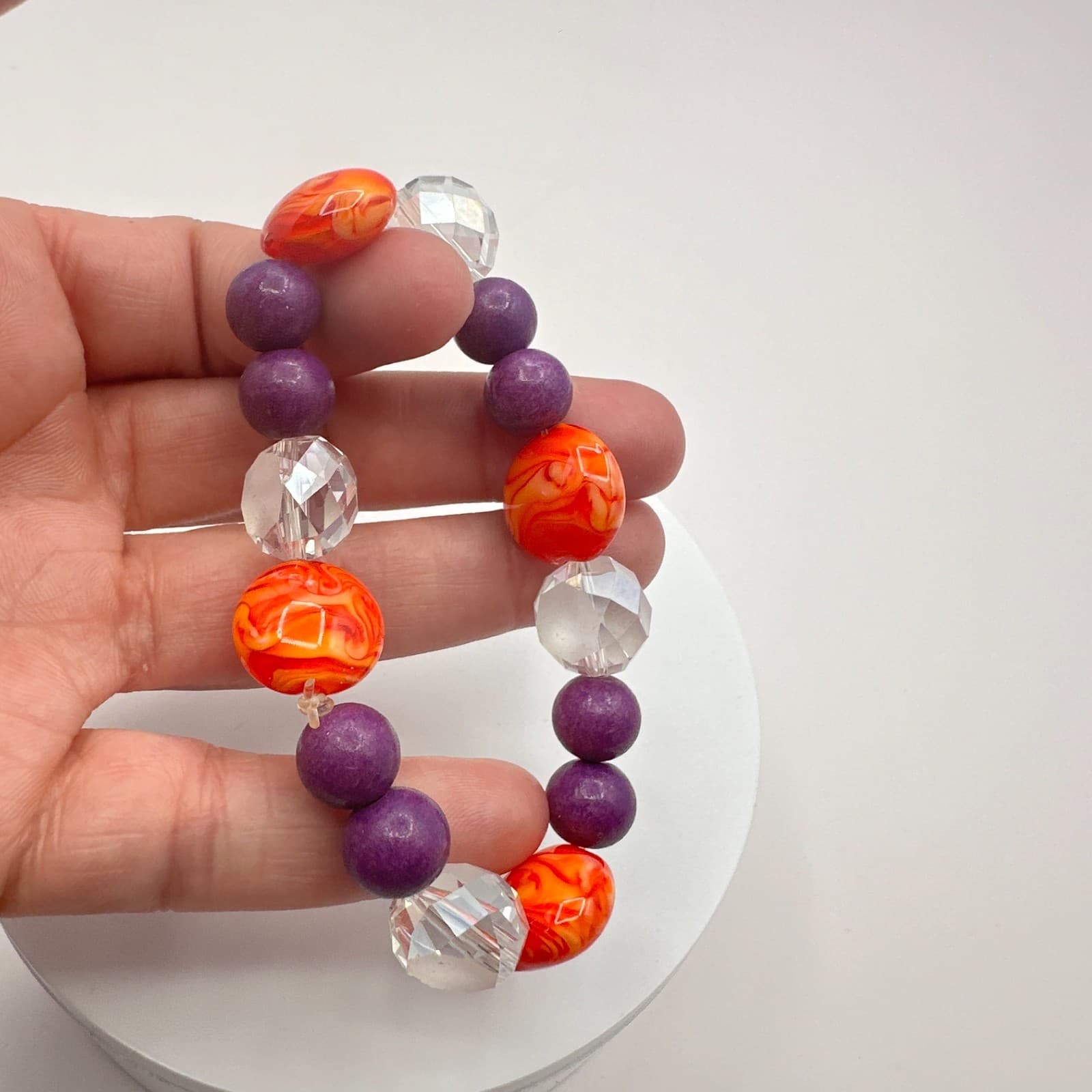 Vintage Y2K Swirl Stretch Beaded Bracelet Boho Women's Classic Fashion Jewelry - Thumbnail 6