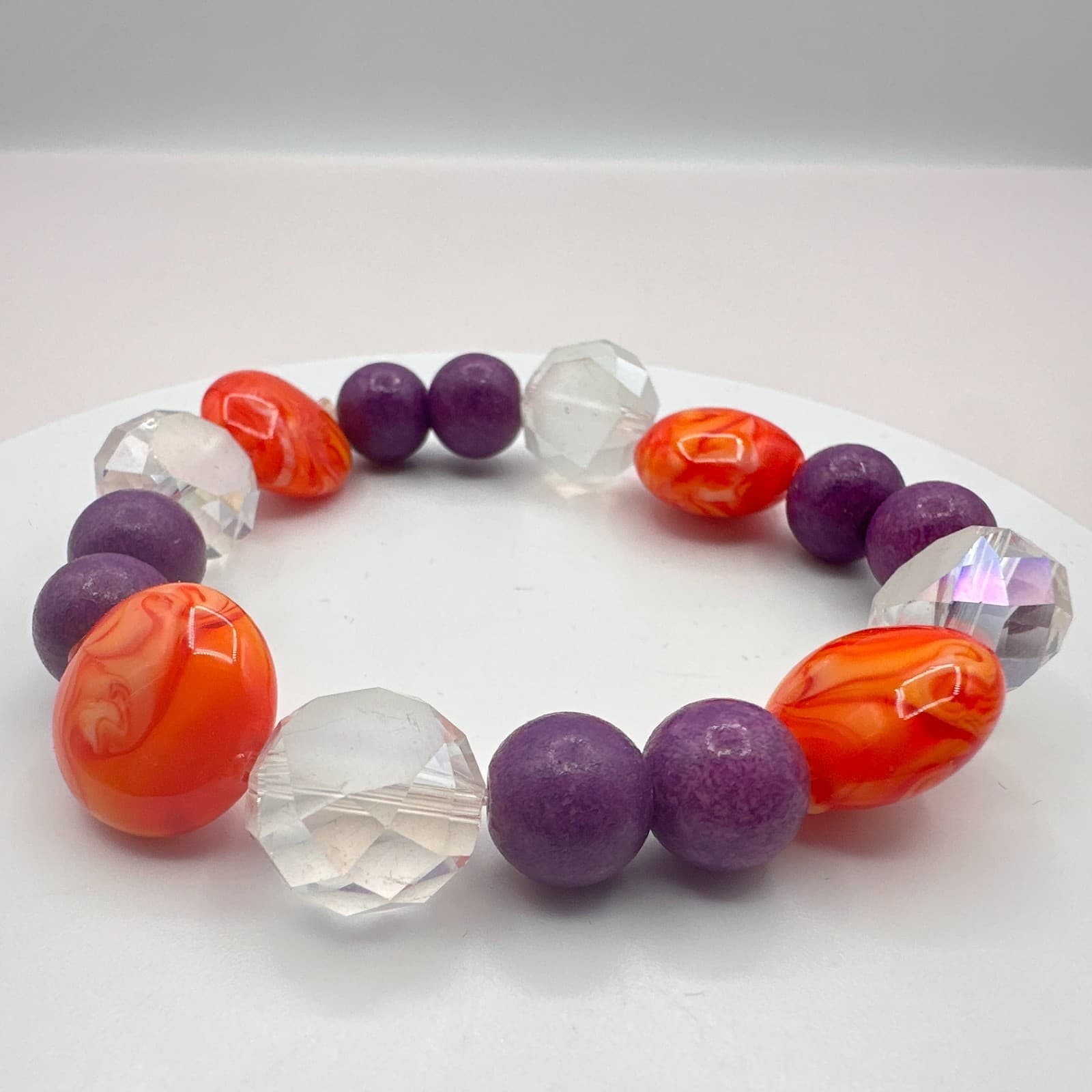 Vintage Y2K Swirl Stretch Beaded Bracelet Boho Women's Classic Fashion Jewelry - Thumbnail 4