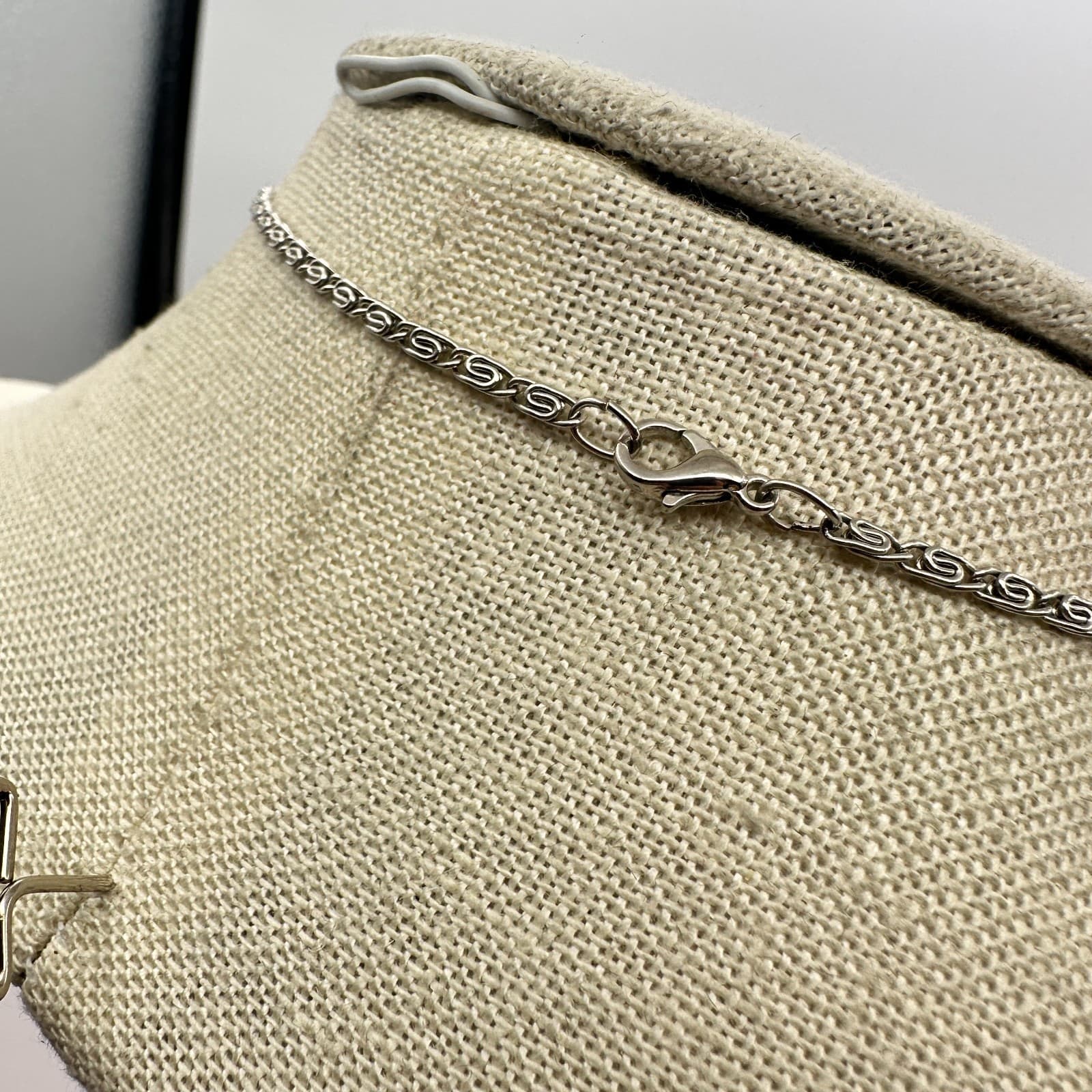 Vintage 90s Silver Tone Moon Tree of Life Pendant Necklace Women's Jewelry - Thumbnail 8