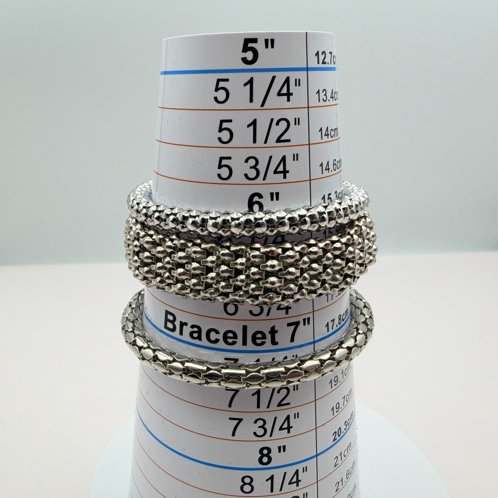 Vintage Y2K Silver Tone Tree of Life Heart Charm Mesh Bracelet Women's Jewelry - Thumbnail 9