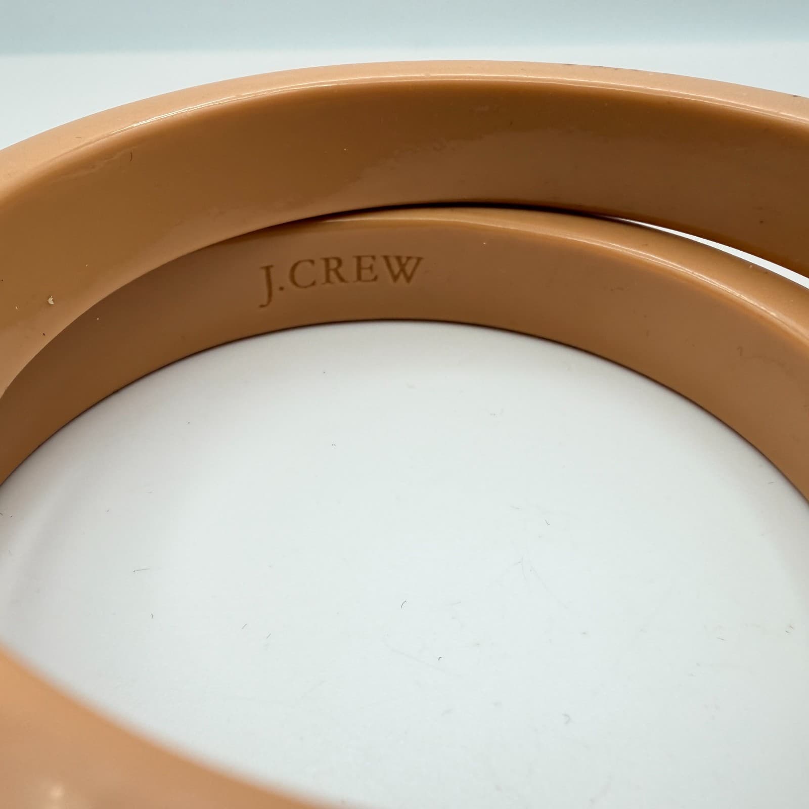 Vintage Y2K J.Crew Rhinestone Brown Bangle Bracelet Set Women's Classic Jewelry - Thumbnail 5