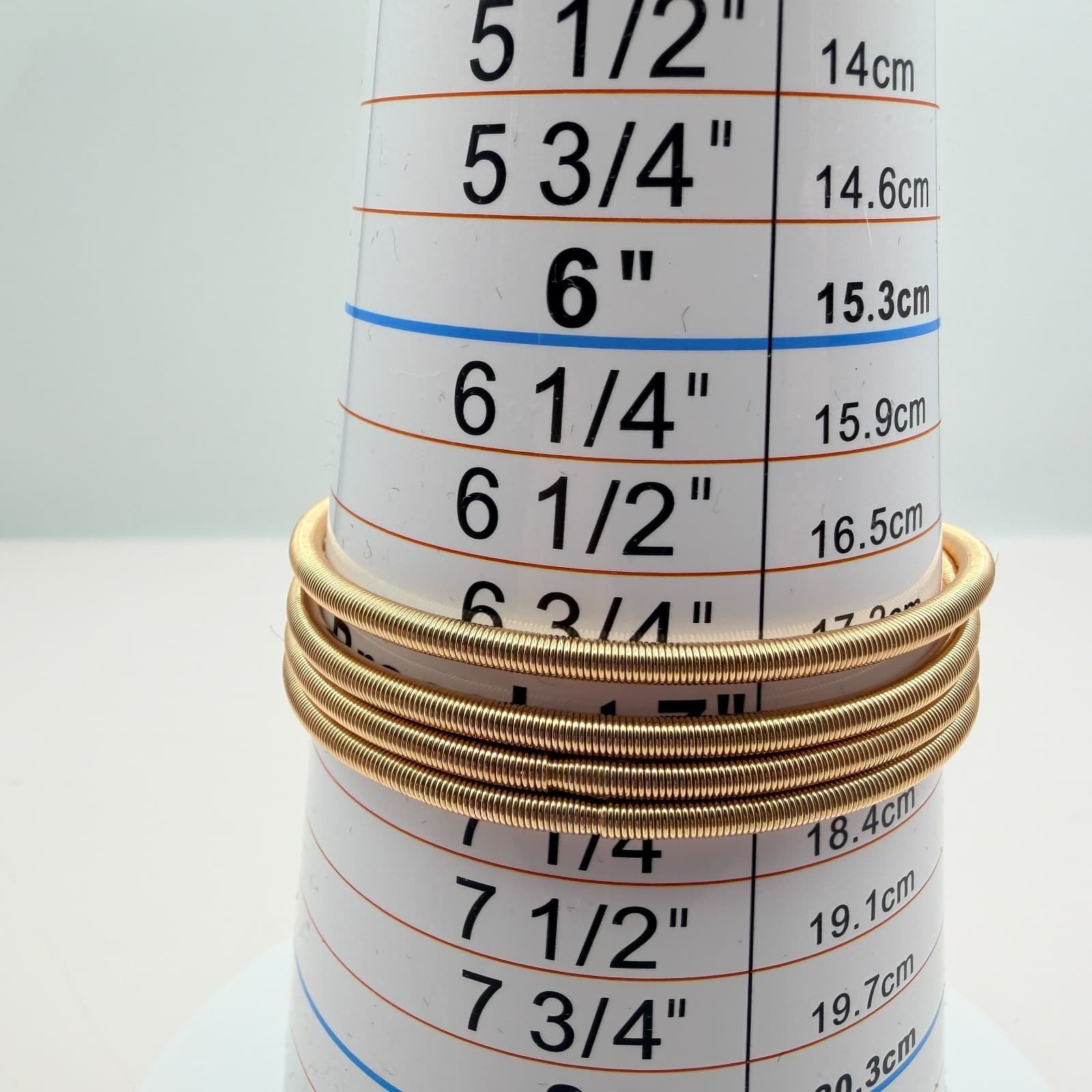 Vintage Y2K Gold Tone Flexible Stretch Bangle Set Women's Classic Jewelry - Thumbnail 8