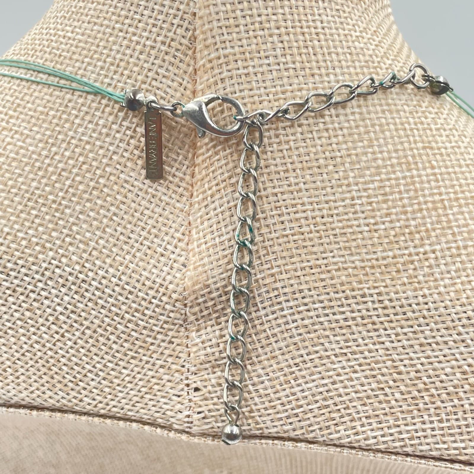 Lane Bryant Turquoise-Tone Beads Multi Strand Station Statement Lobster Necklace - Thumbnail 7