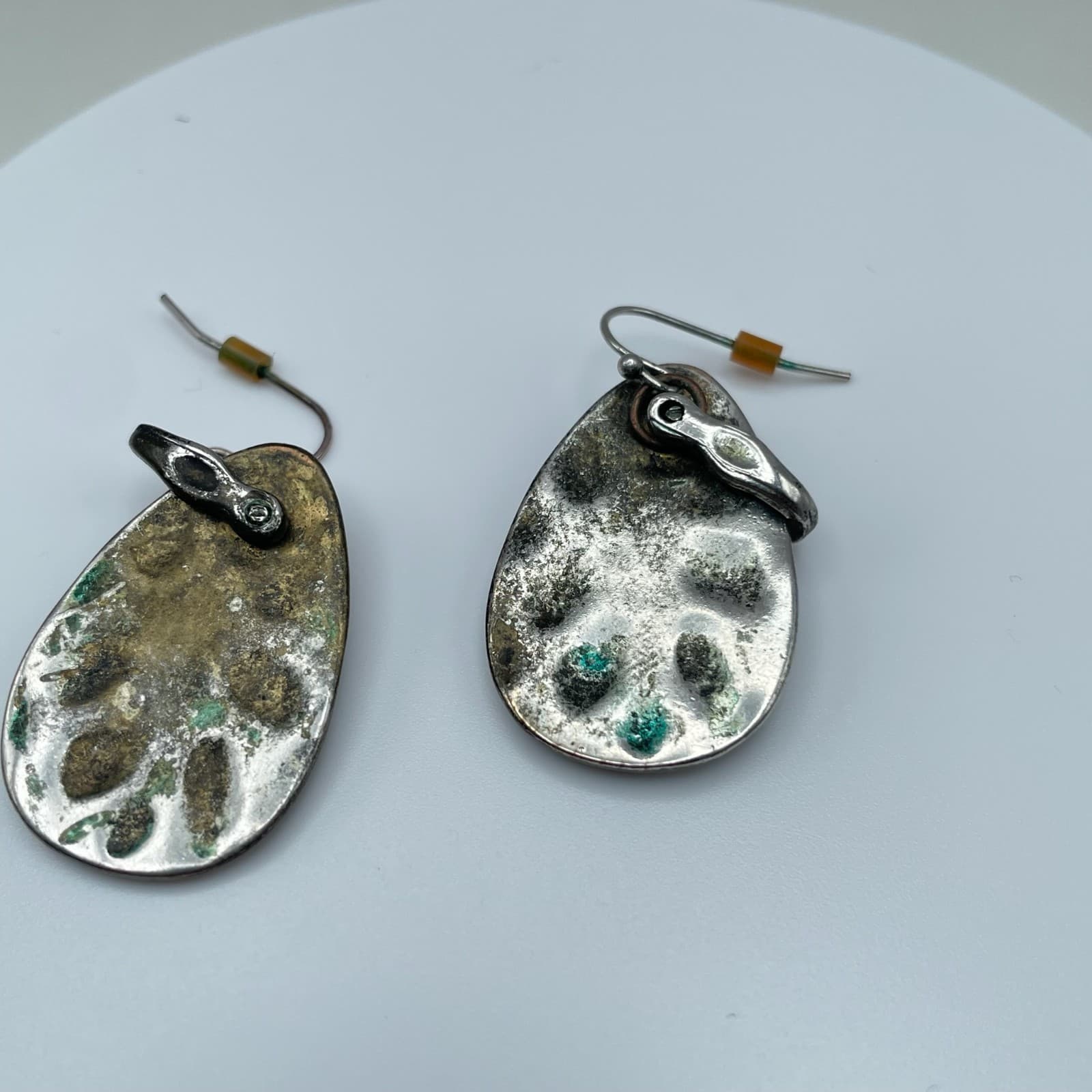 Vintage 80s Multi Layered Teardrop Earrings Boho Women's Classic Fashion Jewelry - Thumbnail 4