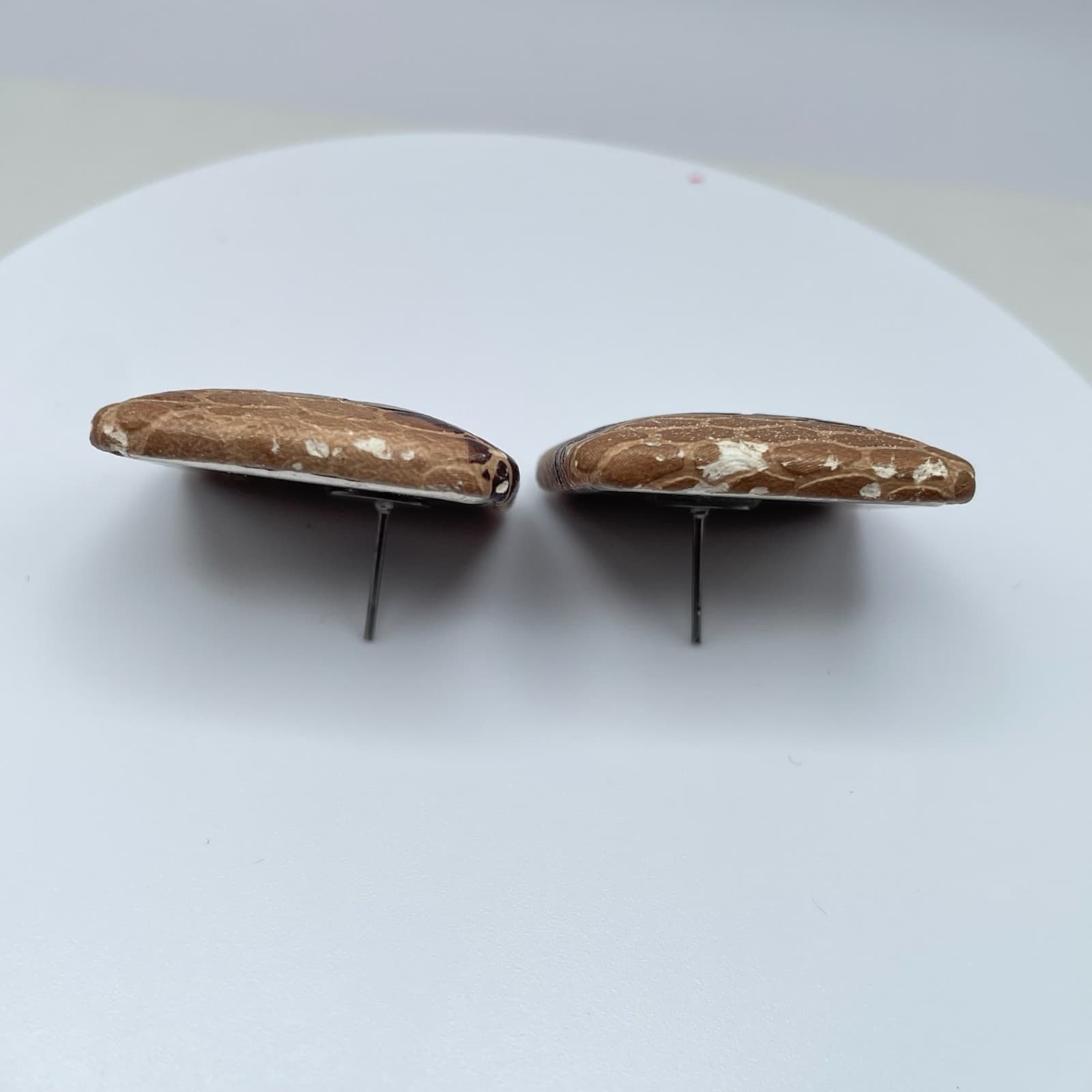 Vintage 80s Square Stud Earrings Retro Boho Women's Classic Fashion Jewelry - Thumbnail 6