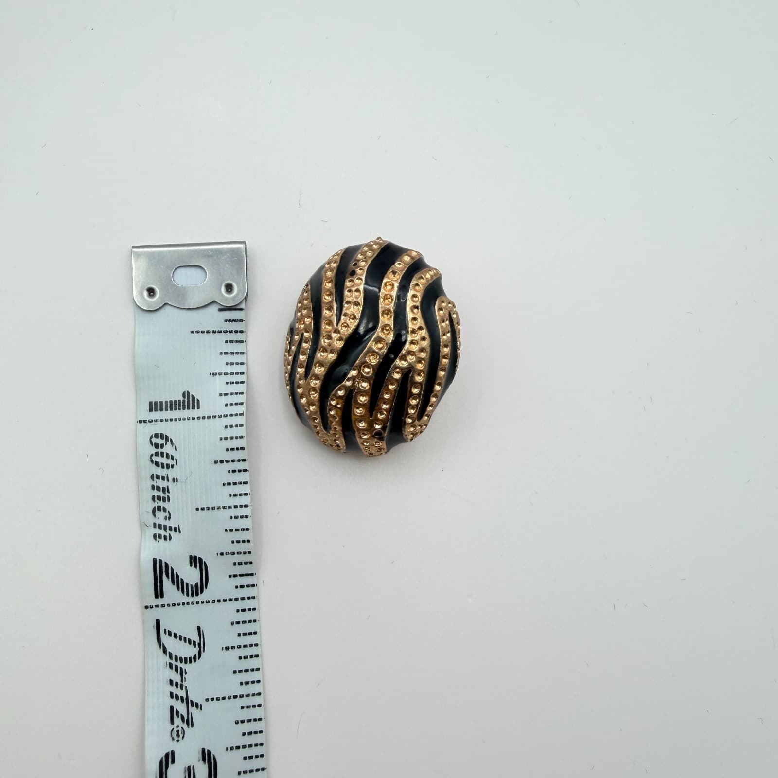 Vintage 90s Enamel Stud Earrings Set Gold Tone Boho Women's Classic Jewelry - Thumbnail 11