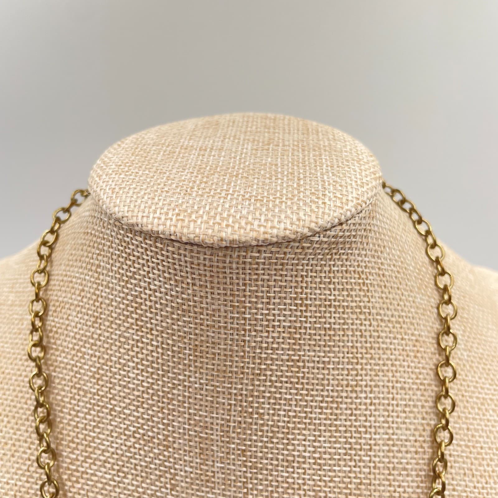 Gold-Tone Bohemian Classic Blue Faceted Glass Bead Fringe Bib Statement Necklace - Thumbnail 2