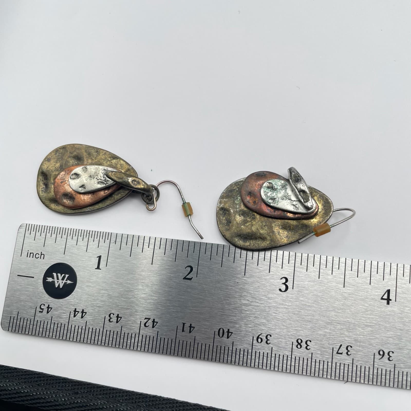 Vintage 80s Multi Layered Teardrop Earrings Boho Women's Classic Fashion Jewelry - Thumbnail 11