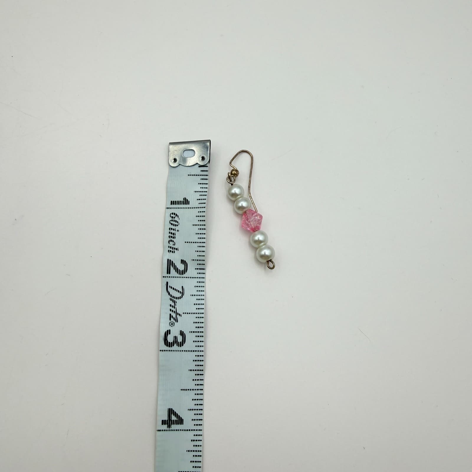 Vintage Y2K Pink Glass Faux Pearl Beaded Dangle Earrings Set Women's Jewelry - Thumbnail 11