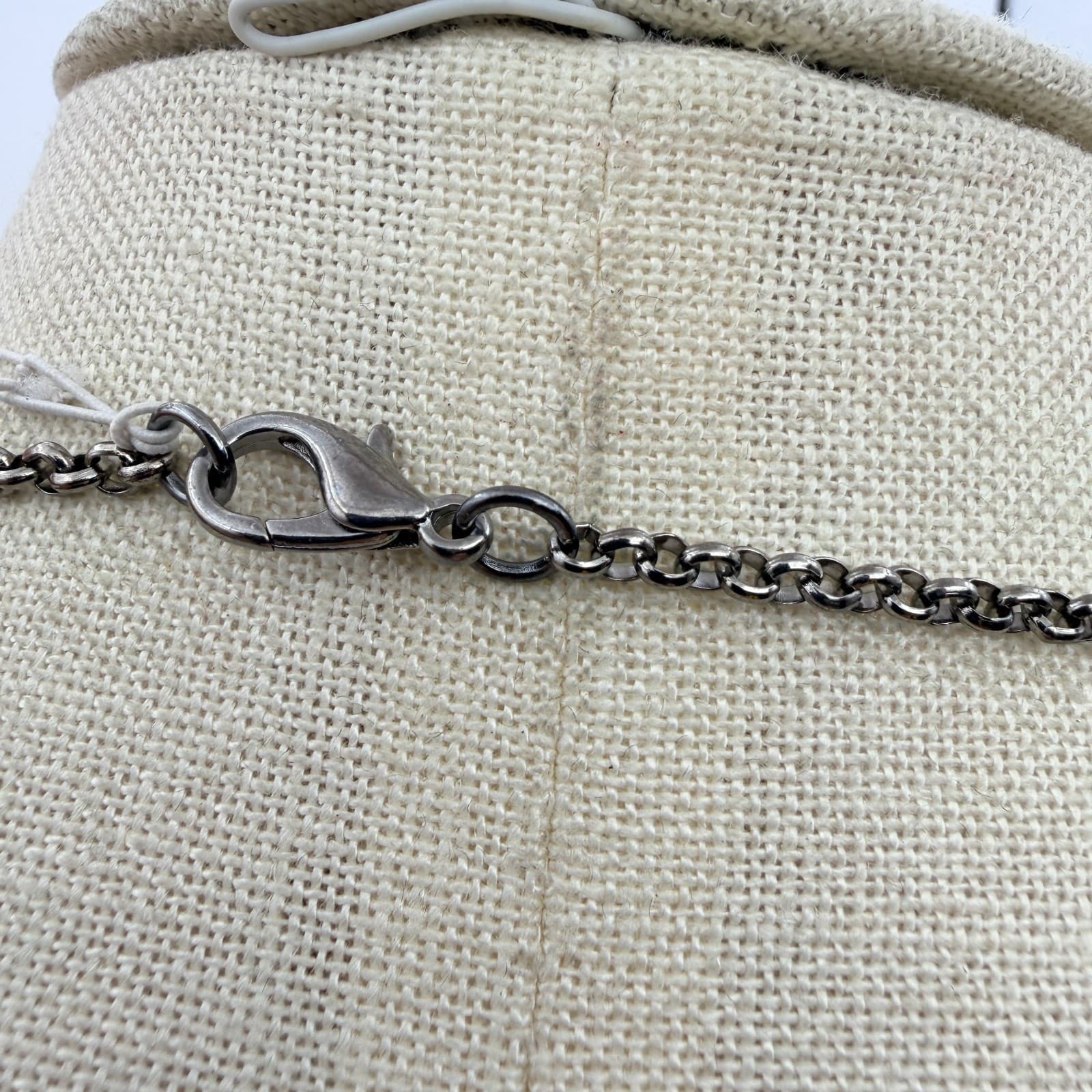 Vintage Y2K Silver Tone Beaded Station Chain Necklace Women's Classic Jewelry - Thumbnail 7