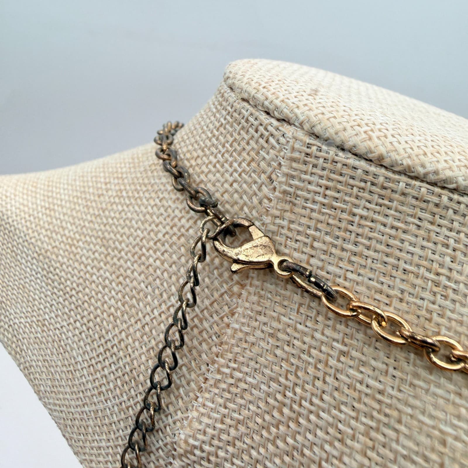 Vintage Y2K Floral Bib Rhinestone Necklace Statement Women's Classic Jewelry - Thumbnail 6