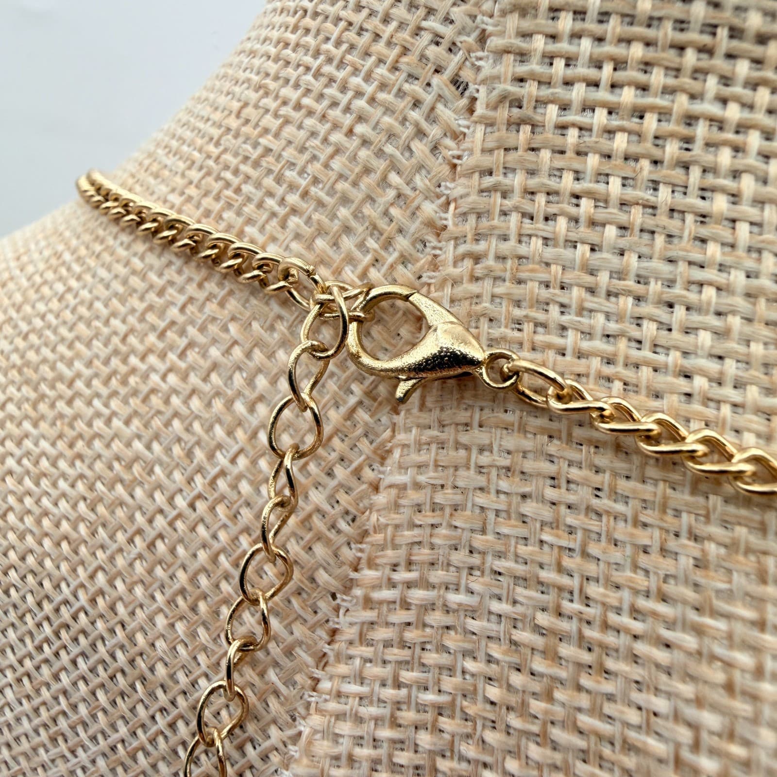 Vintage Y2K Gold Tone Floral Necklace Statement Boho Women's Classic Jewelry - Thumbnail 6