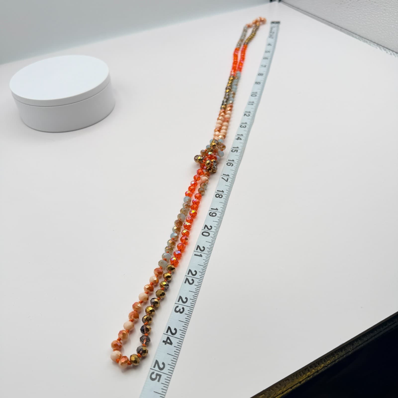 Vintage Y2K Beaded Lariat Necklace Boho Women's Classic Fashion Jewelry - Thumbnail 10