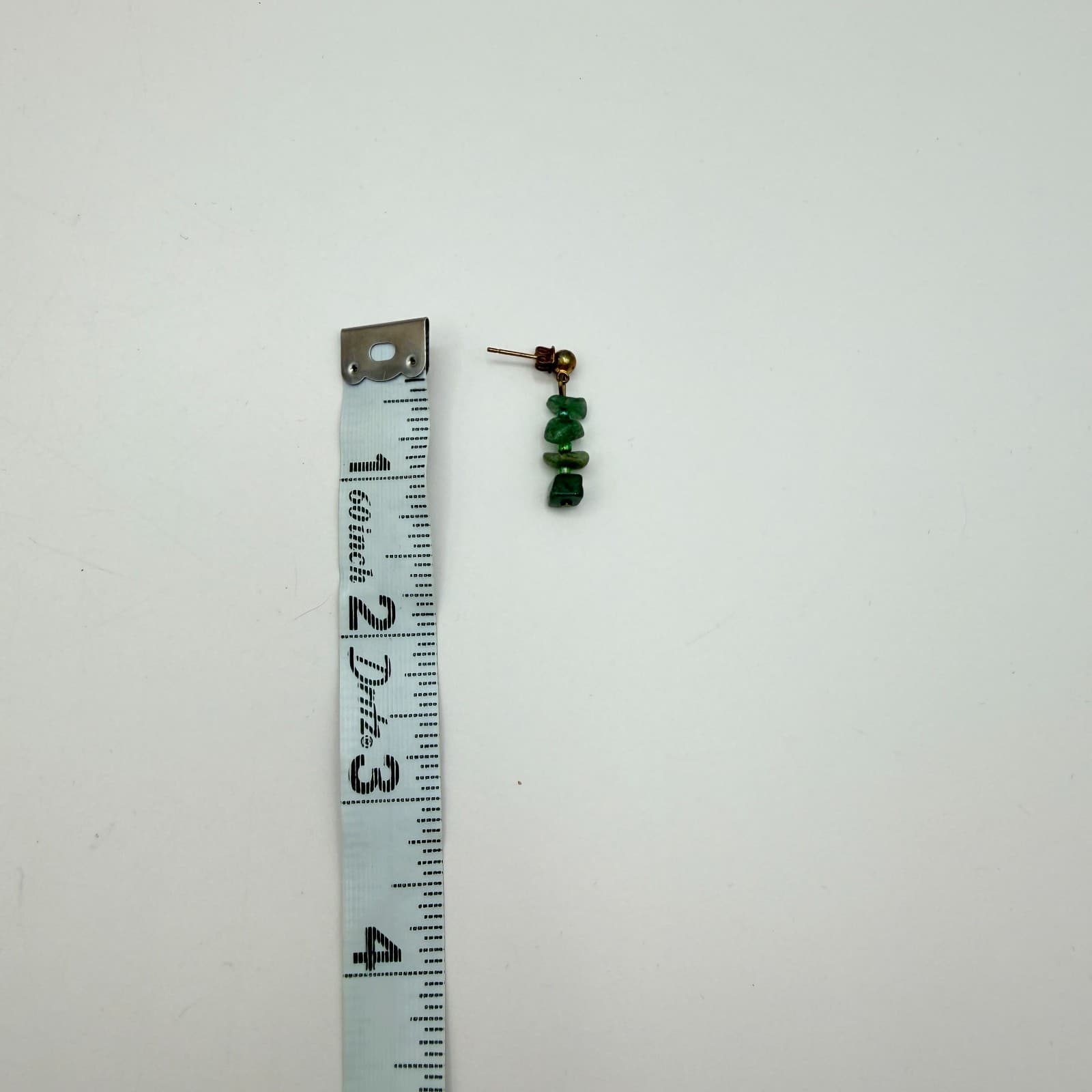 Vintage Y2K Glass Chip Beaded Necklace Earrings Set Boho Women's Classic Jewelry - Thumbnail 16