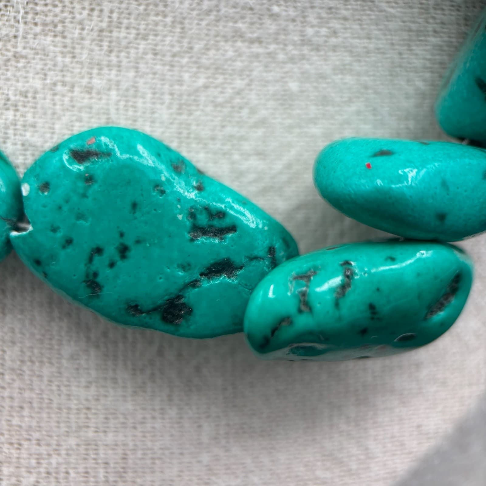 Vintage Tourtoise Gemstone Silver-Tone Chain Collectible Necklace - Size 16" Y2K - Thumbnail 5