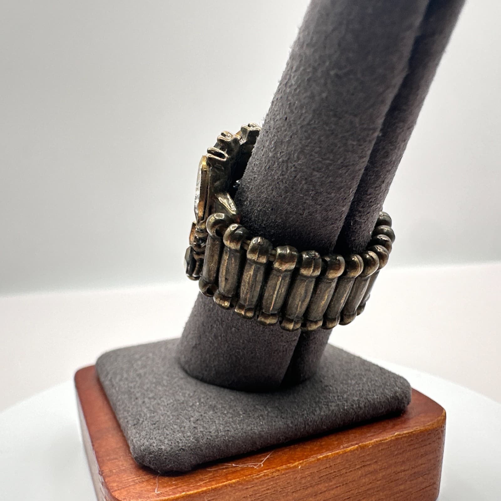 Vintage 90s Marquise Cut Rhinestone Stretch Statement Ring Paparazzi Jewelry - Thumbnail 5