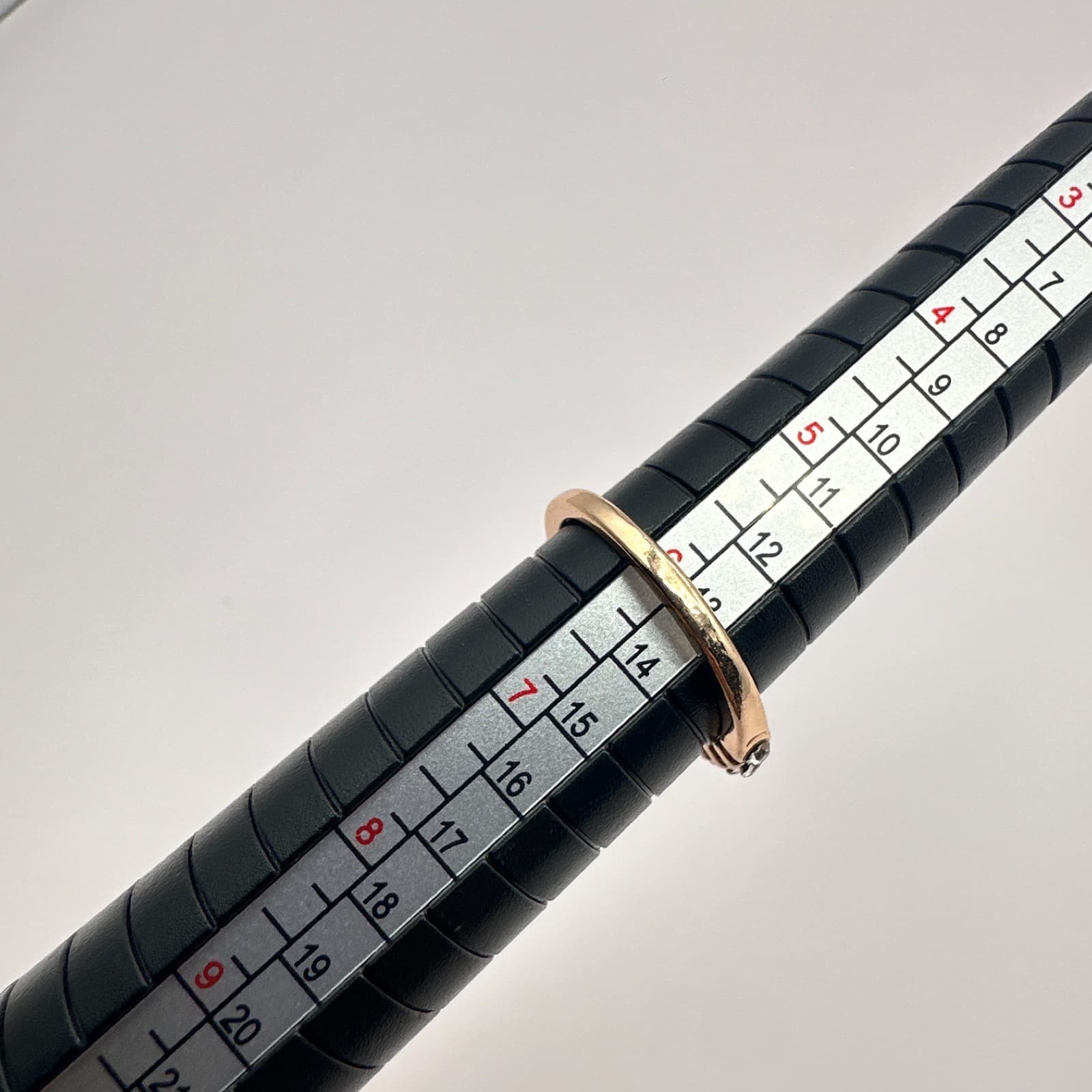 Vintage 80s Rose Gold Tone Floating Bubble Bezel Statement Ring Classic Jewelry - Thumbnail 7