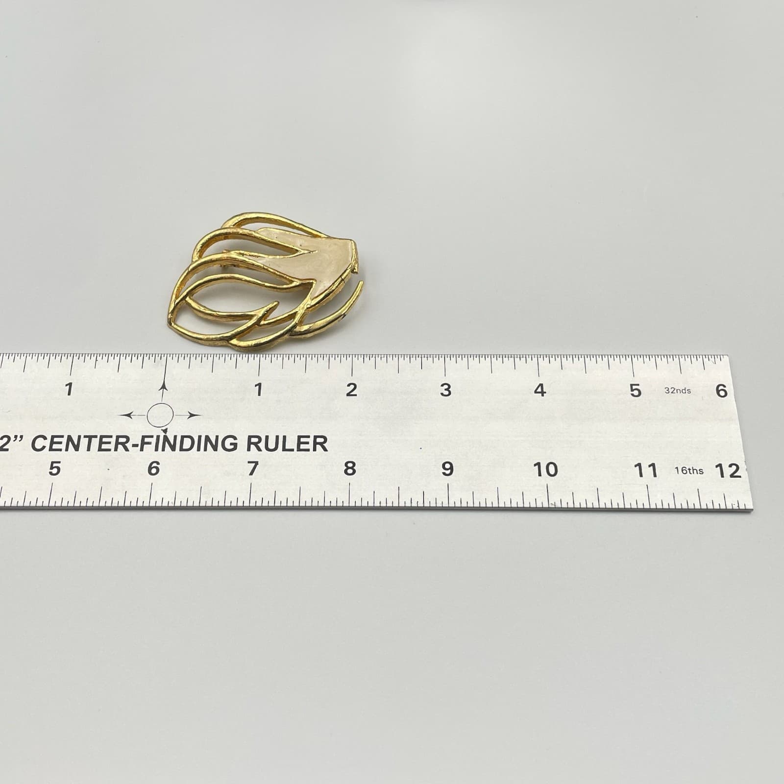 Vintage VTG Small Chunky Gold Tone Huggie Earrings Faceted Geometric Stud Post - Thumbnail 2