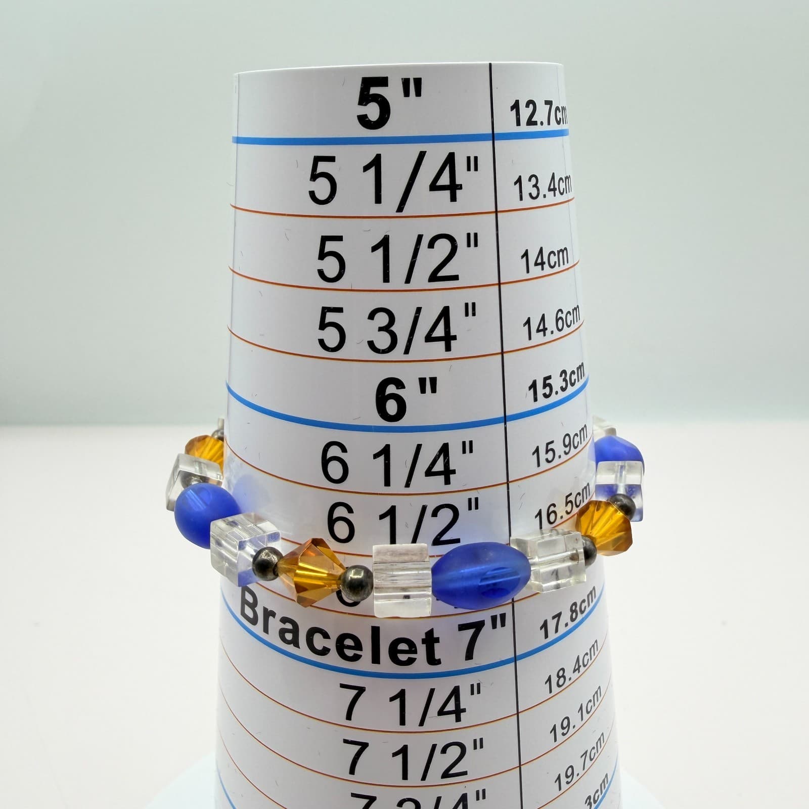 Vintage Y2K Silver Tone Beaded Stretch Bracelet Women's Classic Fashion Jewelry - Thumbnail 8