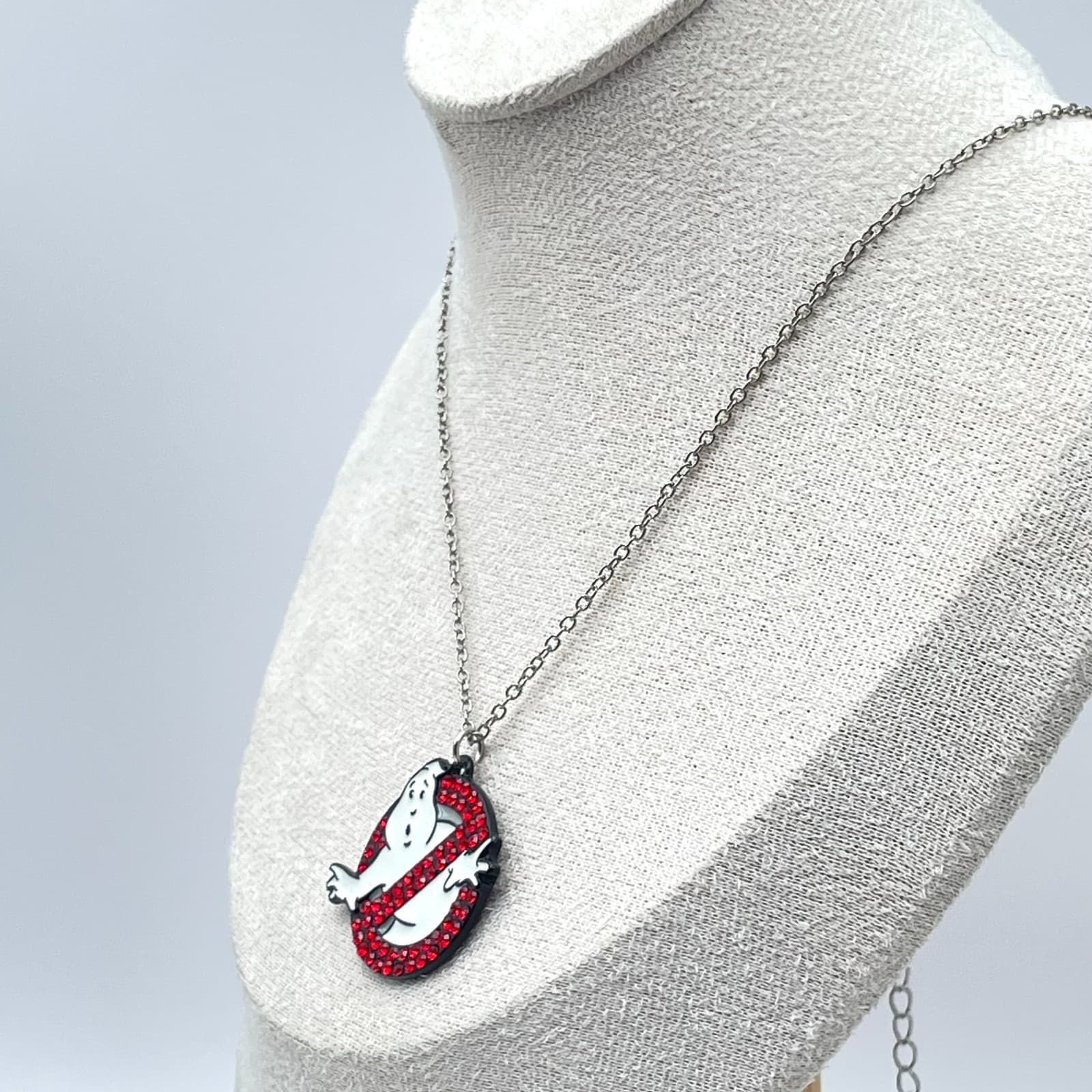 Vintage Ghostbusters "No Ghost" Pendant Necklace Collectors Movie Merch - Thumbnail 5