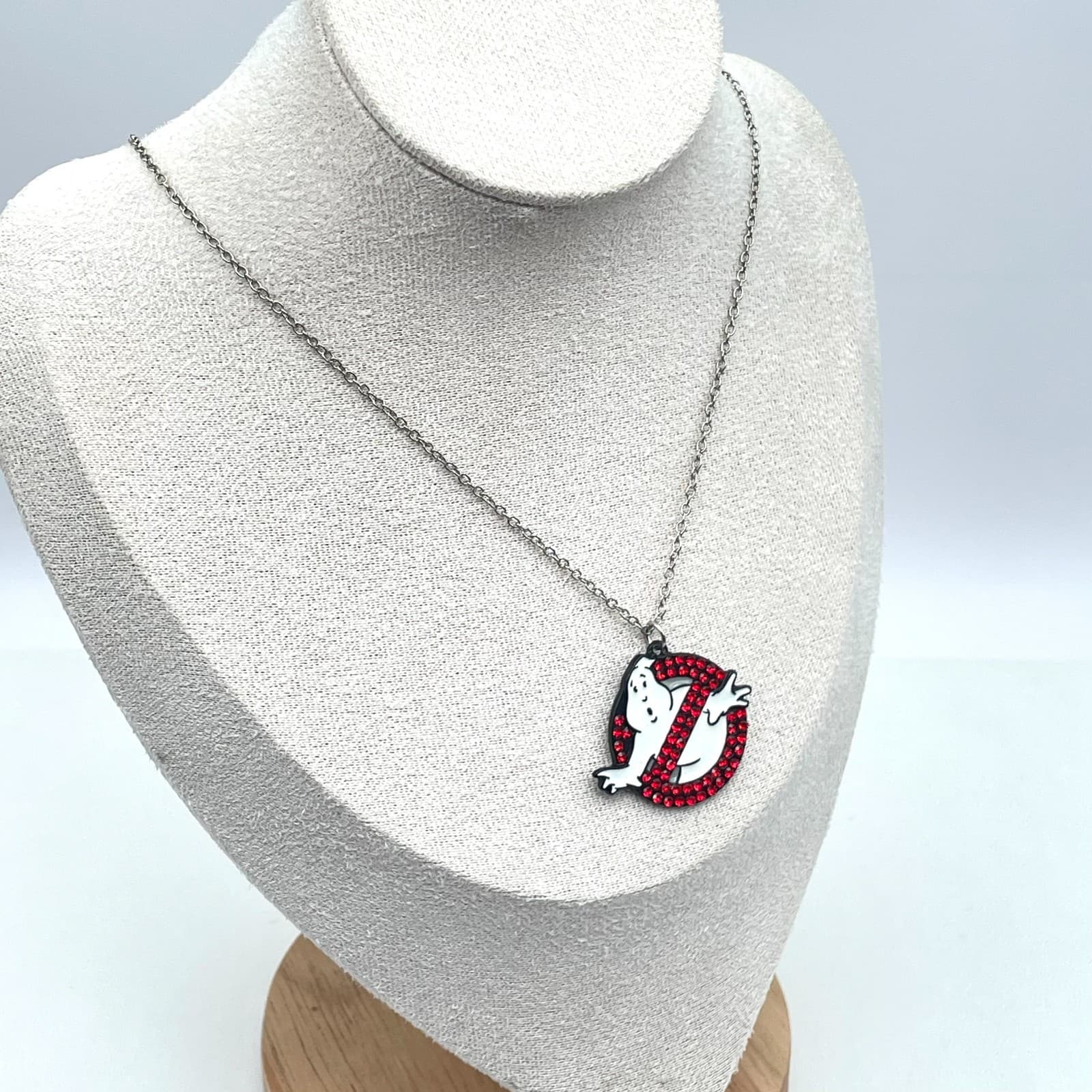 Vintage Ghostbusters "No Ghost" Pendant Necklace Collectors Movie Merch - Thumbnail 4