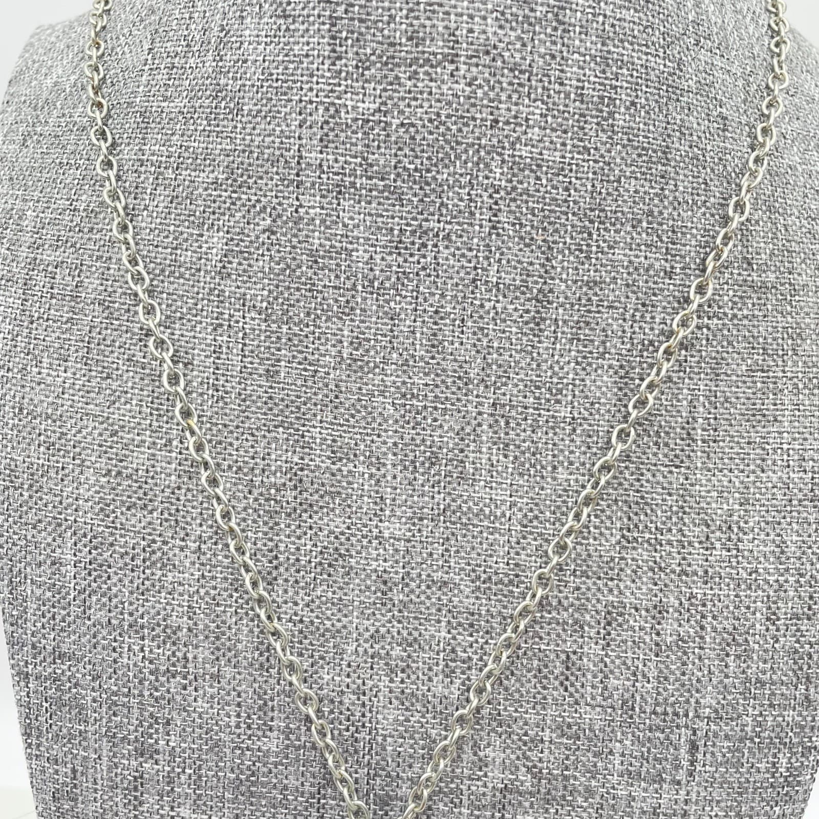 Y2K Silver Tone Filigree Heart Locket Necklace Scroll Design Romantic Pendant - Thumbnail 4