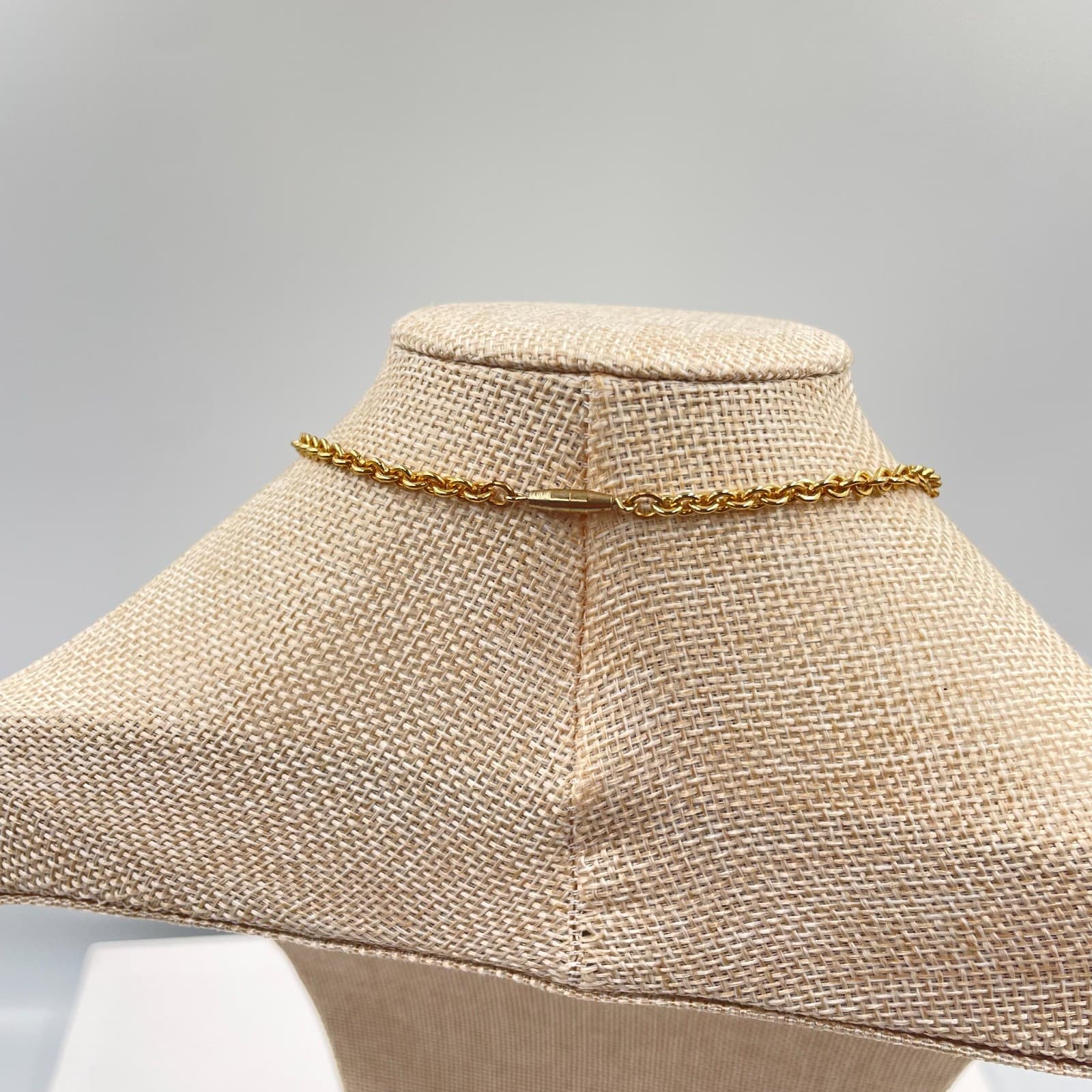 Gold-Tone Round Chain Rainbow-Colored Volcano Crystal Teardrop Pendant Necklace - Thumbnail 7