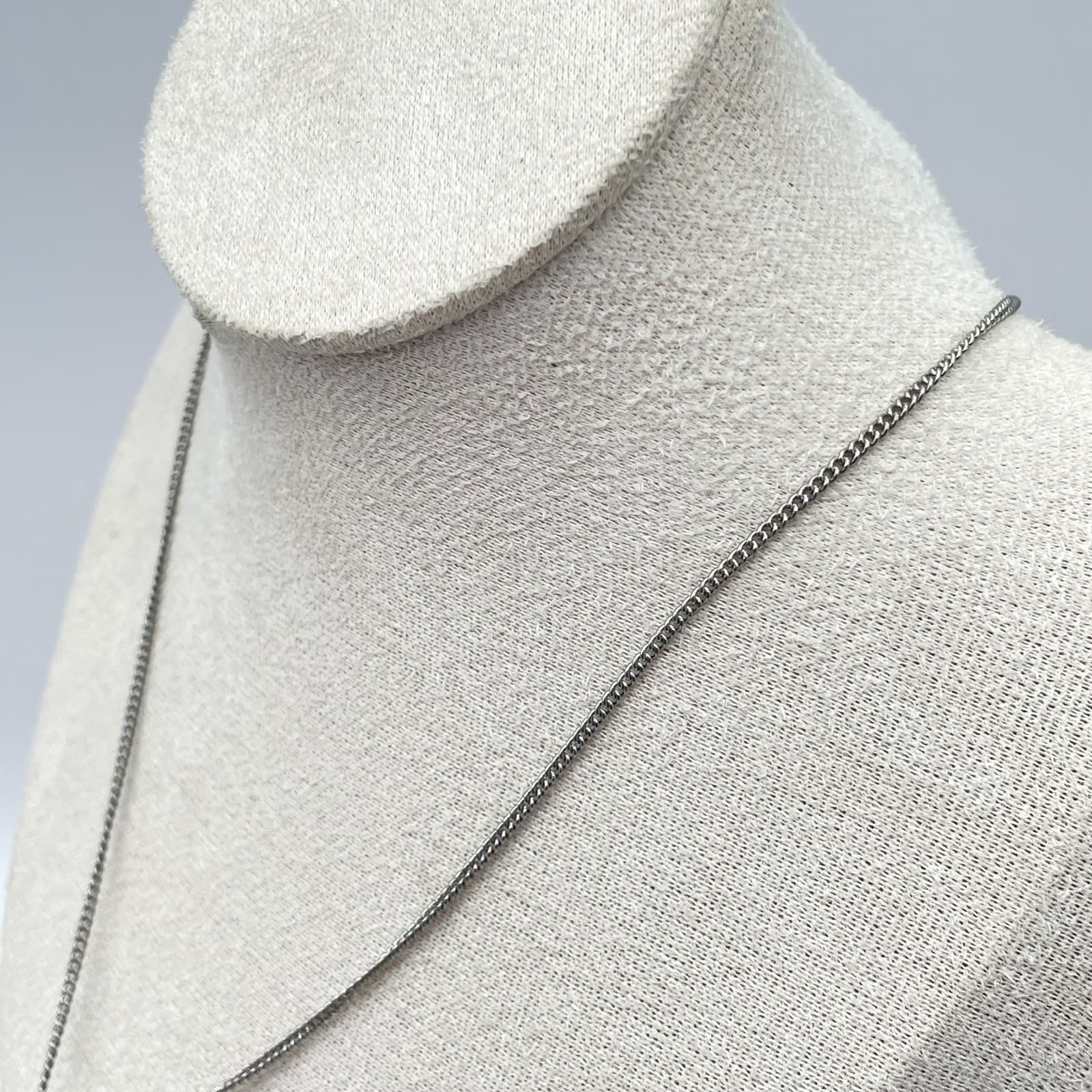 Contemporary Hand-Painted Silver-Tone Curb Chain Panda Pendant Lobster Necklace - Thumbnail 7