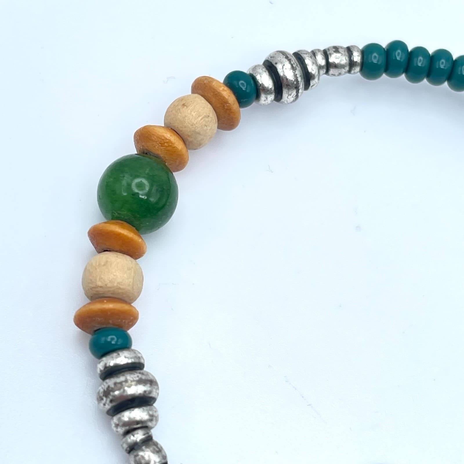 Alex and Ani "Vintage Sixty-Six" Classic Turquoise Beaded Coil Wrap Bracelet - Thumbnail 5