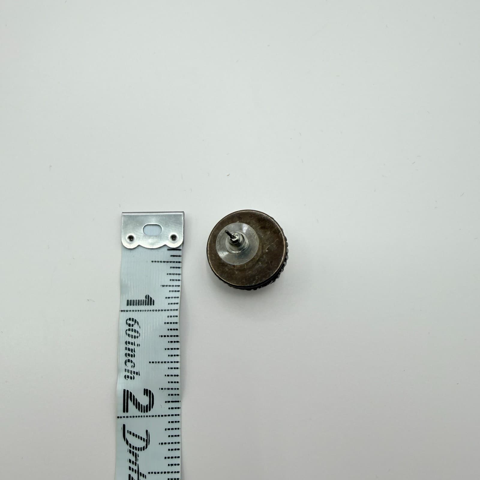 Vintage Y2K Silver Tone Faux Pearl Rhinestone Stud Earrings Women's Jewelry - Thumbnail 8