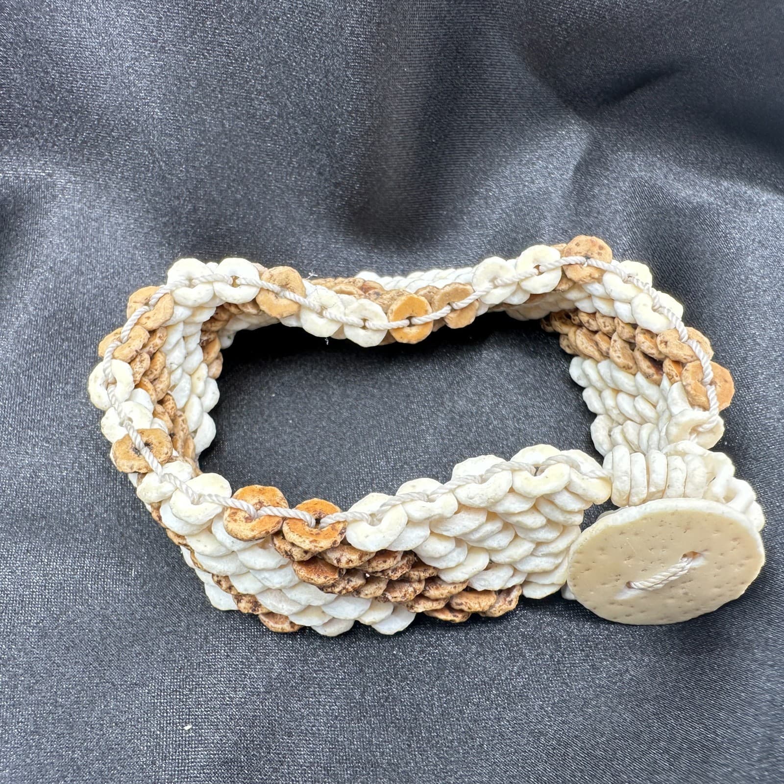 Vintage Y2K Beaded Disc Shell Bracelet Boho Women's Classic Fashion Jewelry - Thumbnail 7