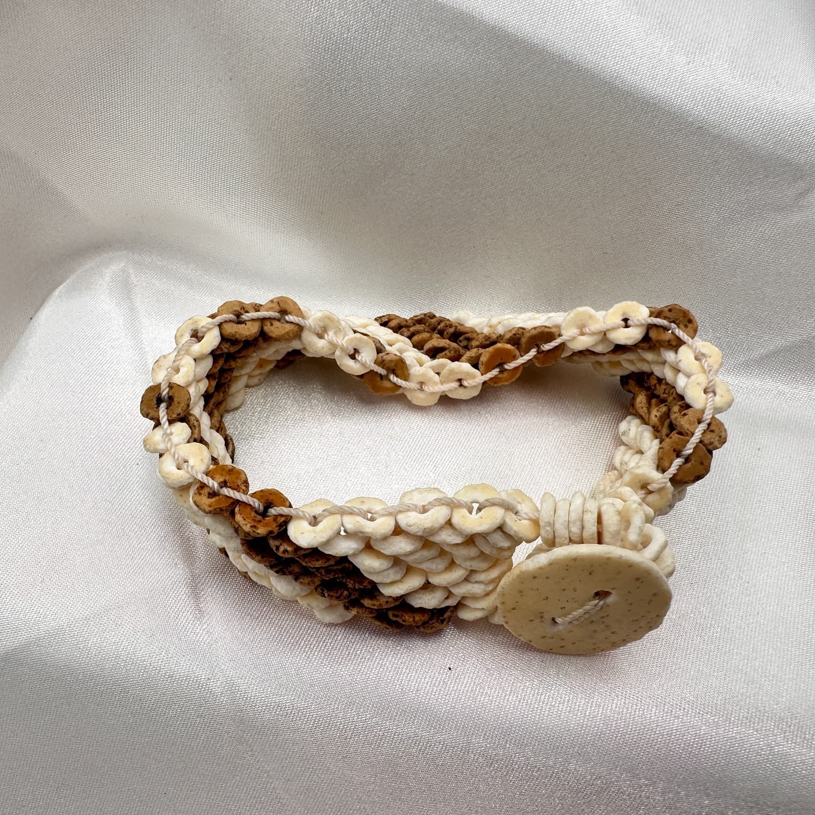 Vintage Y2K Beaded Disc Shell Bracelet Boho Women's Classic Fashion Jewelry - Thumbnail 5