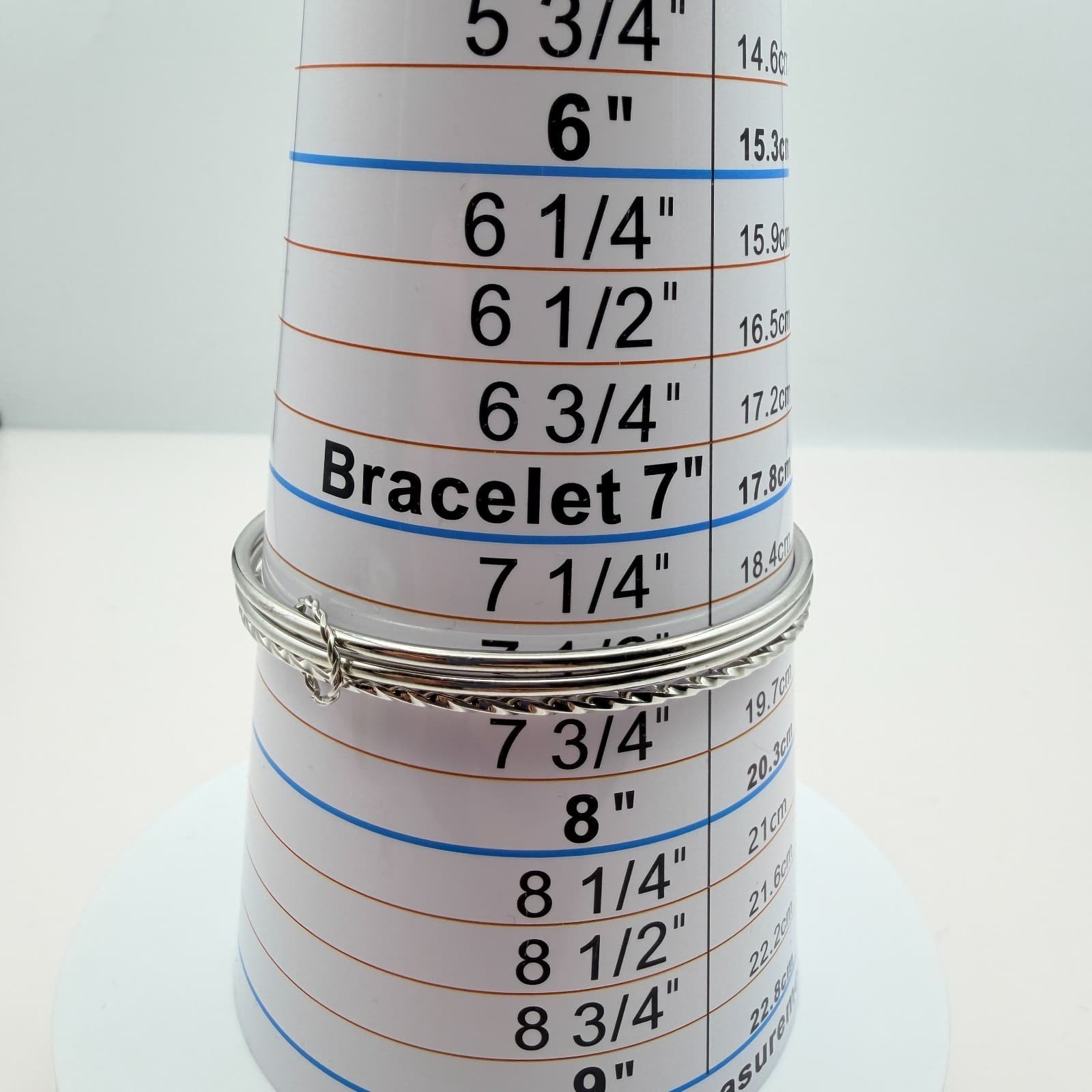 Vintage Y2K Silver Tone Stack Twisted Smooth Bracelet Women's Classic Jewelry - Thumbnail 9