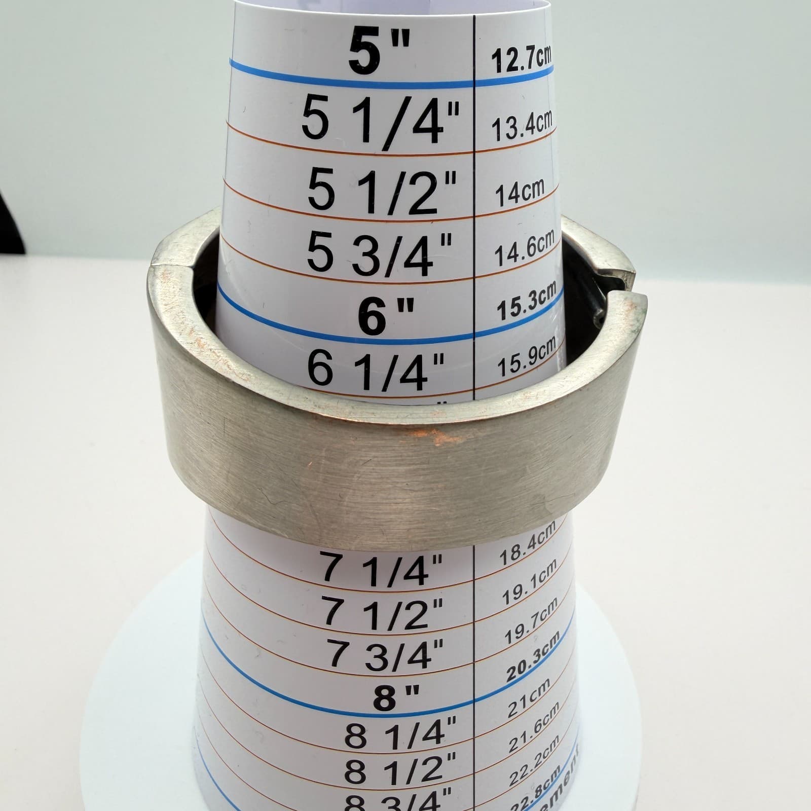 Vintage 90s Silver Tone Wide Cuff Bracelet Geometric Chunky Fashion Jewelry - Thumbnail 8