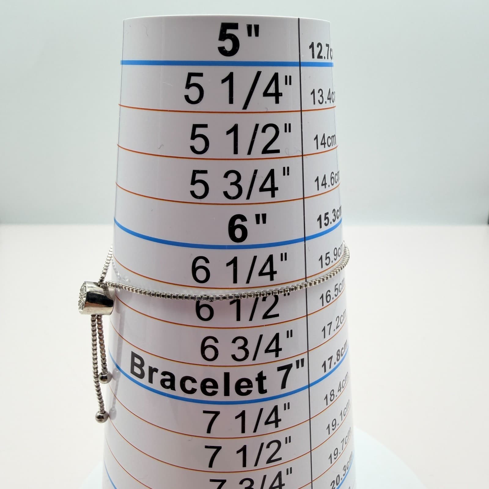 Vintage Y2K Silver Tone Rhinestone Infinity Symbol Bolo Bracelet Women's Jewelry - Thumbnail 8