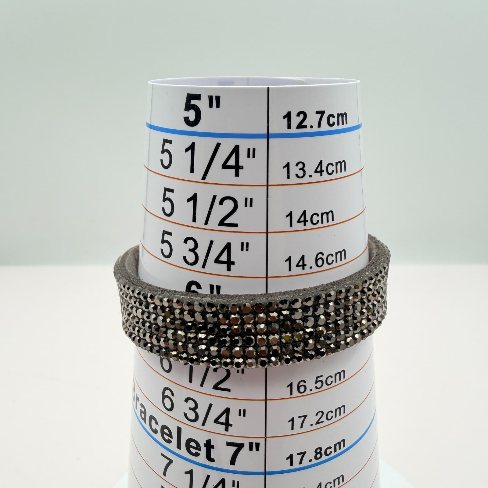 Vintage Y2K Black Silver Rhinestone Beaded Snap Cuff Bracelets Lot 2 Jewelry - Thumbnail 13