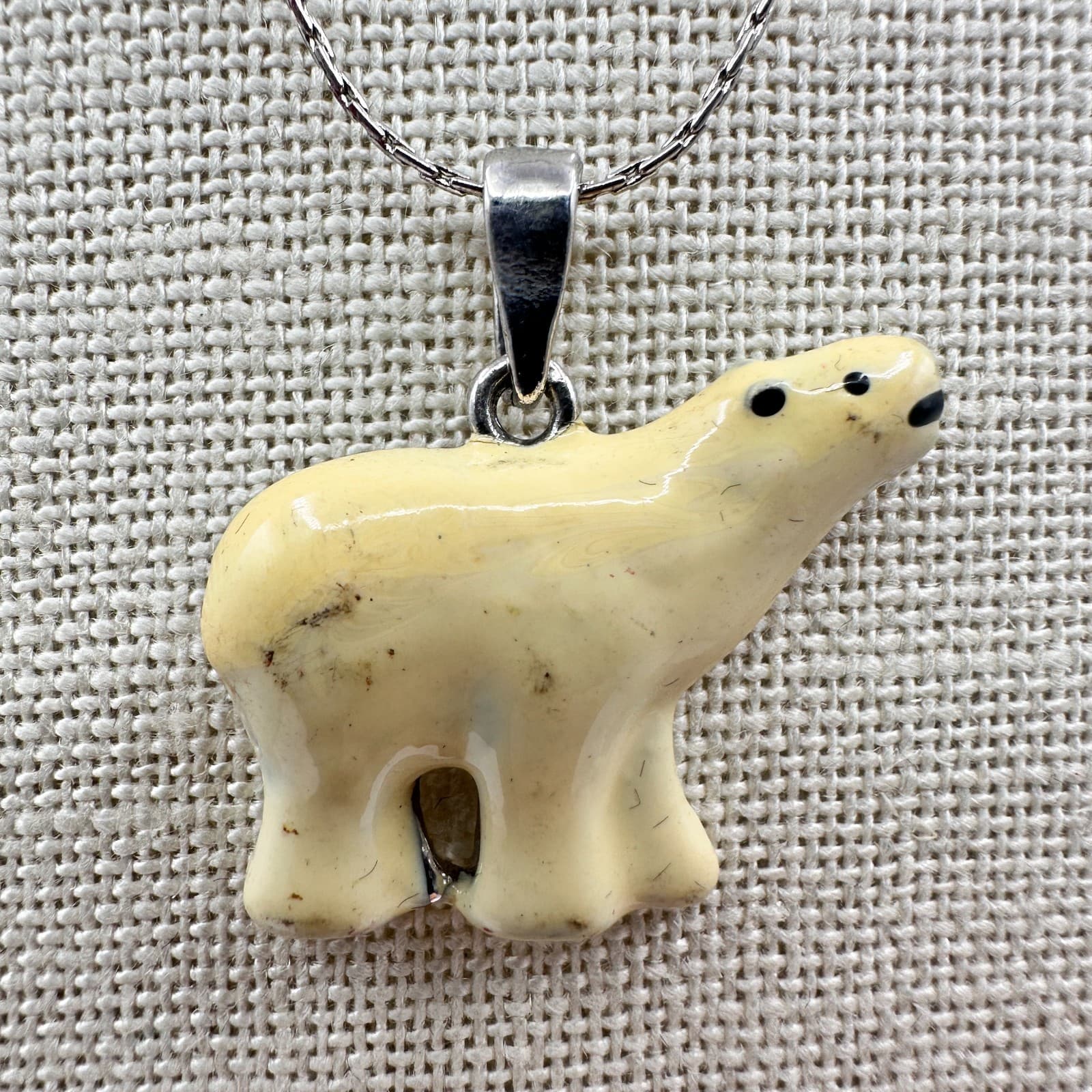 Vintage Y2K 925 Sterling Silver Polar Bear Pendant Necklace Women's Jewelry - Thumbnail 4